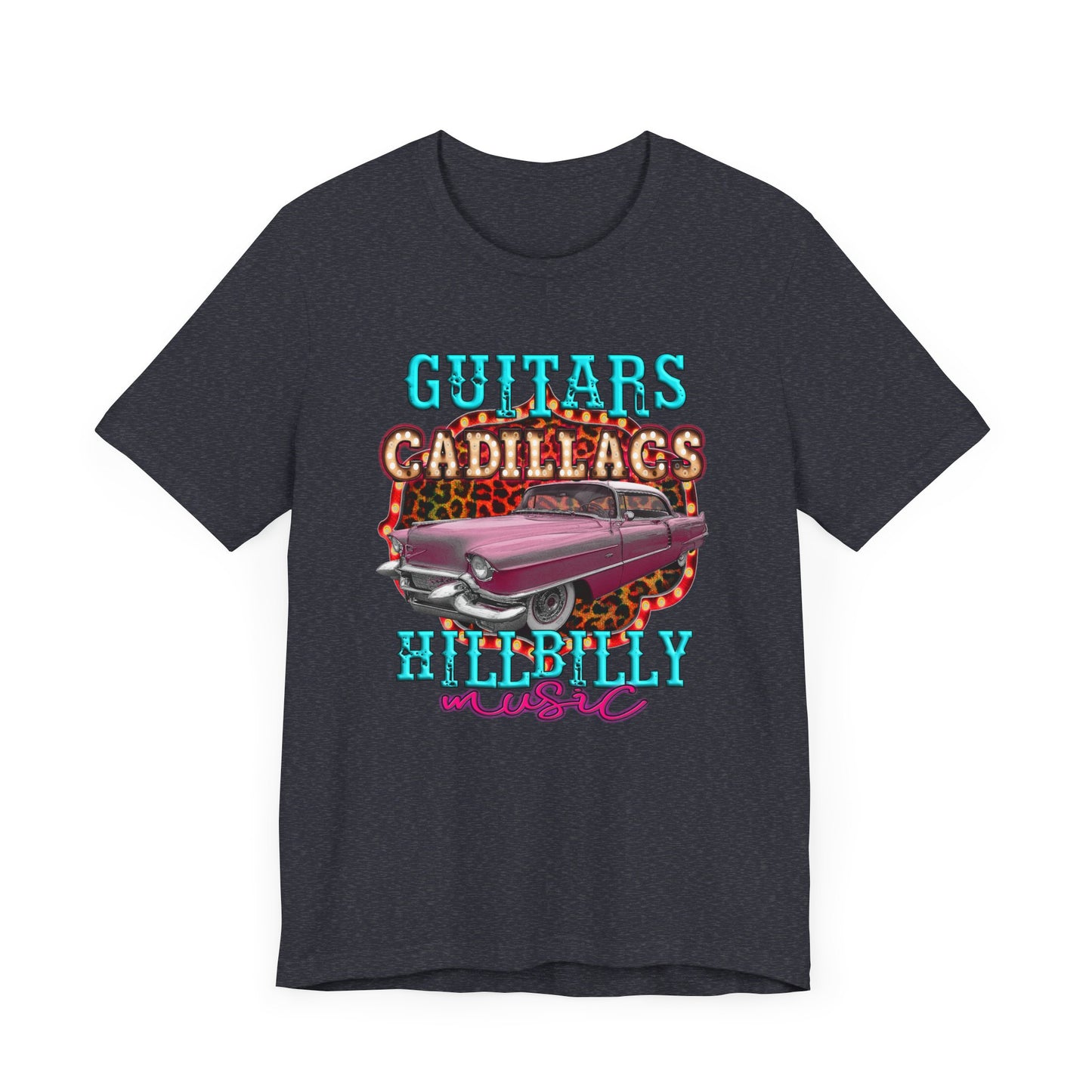 Guitars Cadillacs Hillbilly Music Jersey Short Sleeve Tee