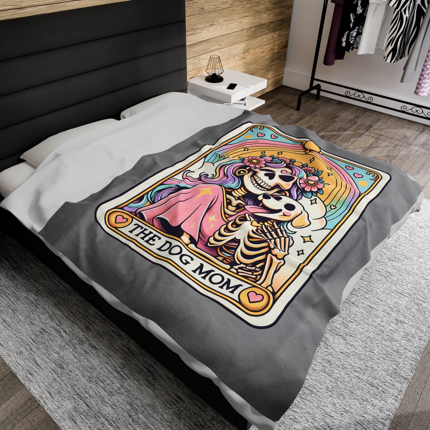 The Dog Mom Tarot Velveteen Plush Blanket