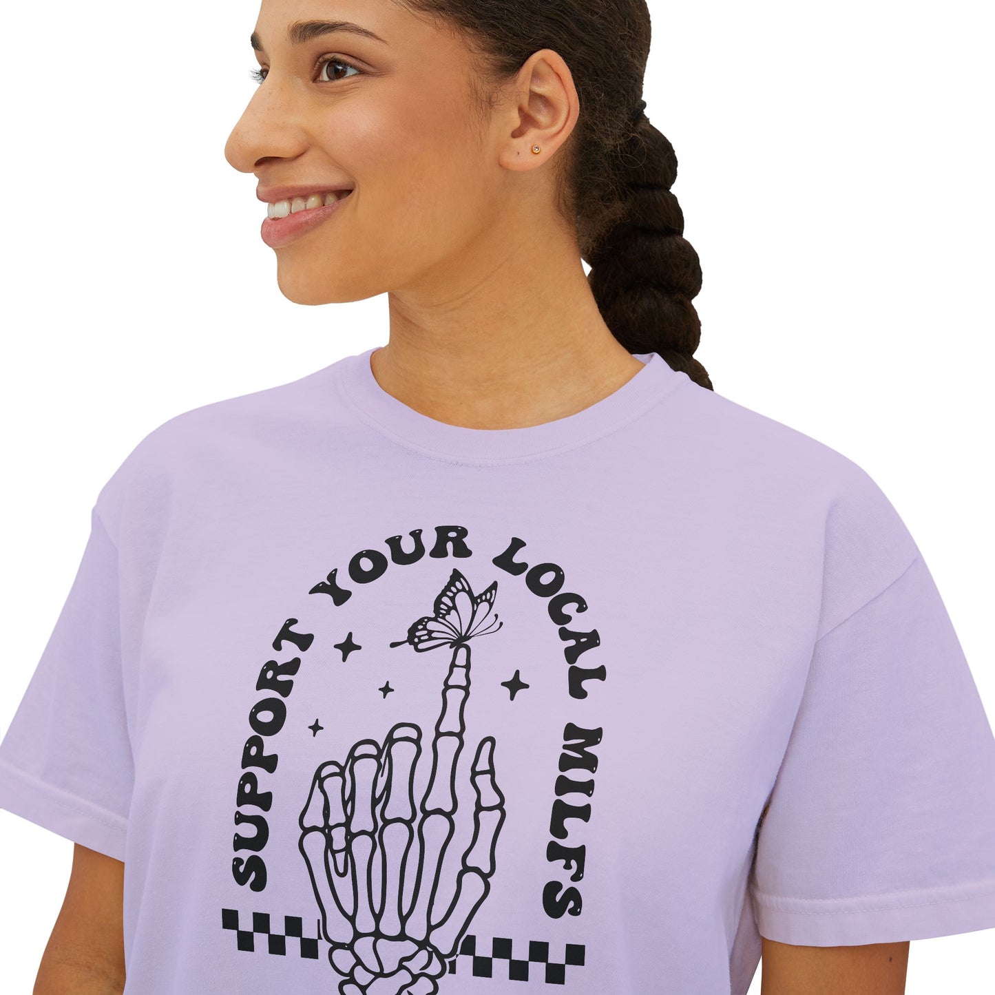 Support Your Local Milfs Women's Boxy Tee