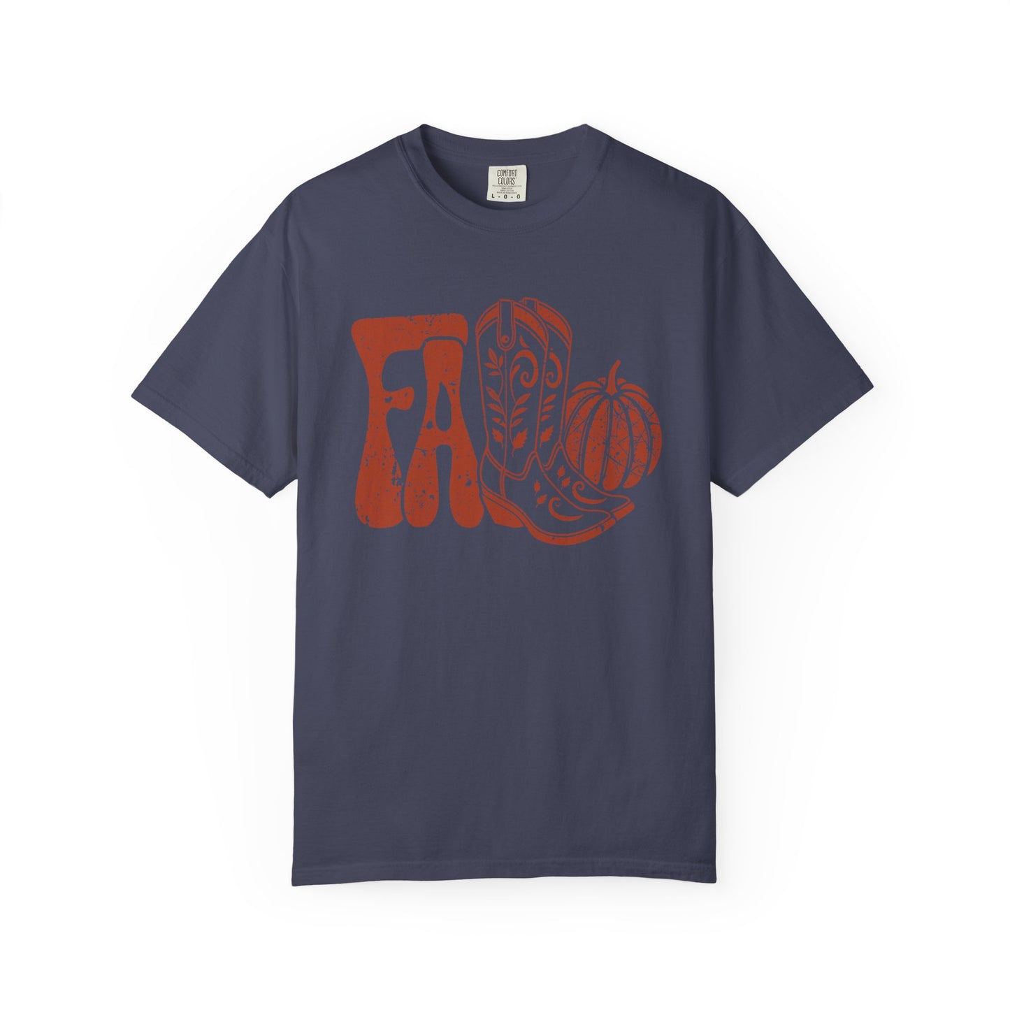 Western Fall Orange Garment-Dyed T-shirt