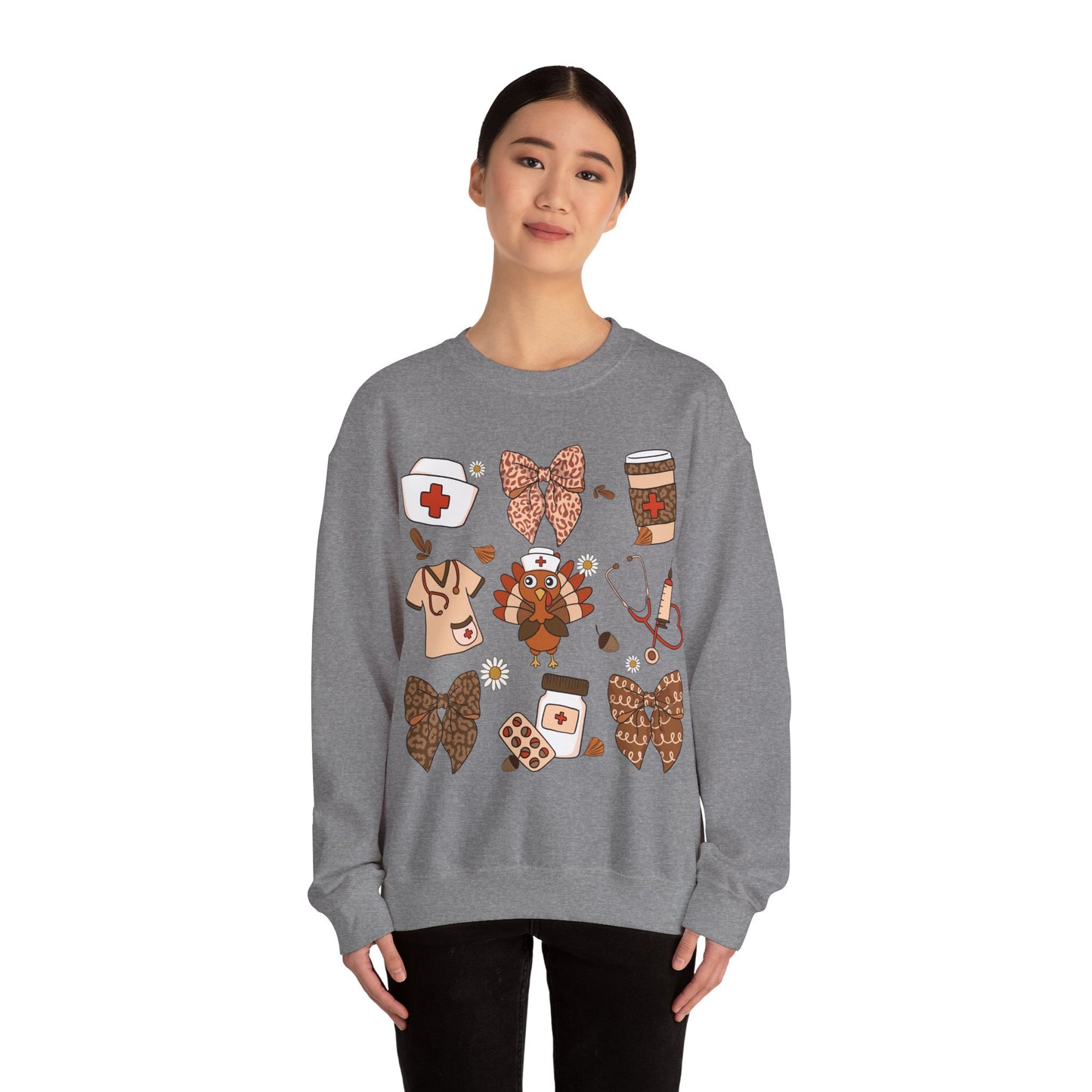 Nurse Turkey Heavy Blend™ Crewneck Sweatshirt