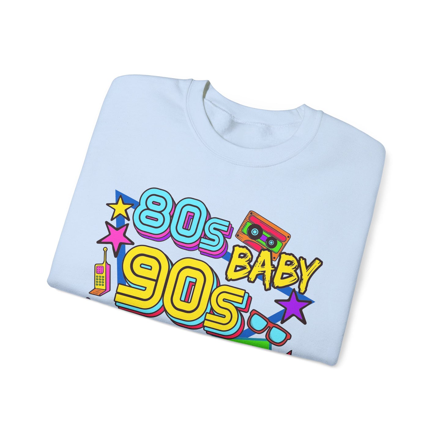 80s Baby 90s Made Me Heavy Blend™ Crewneck Sweatshirt