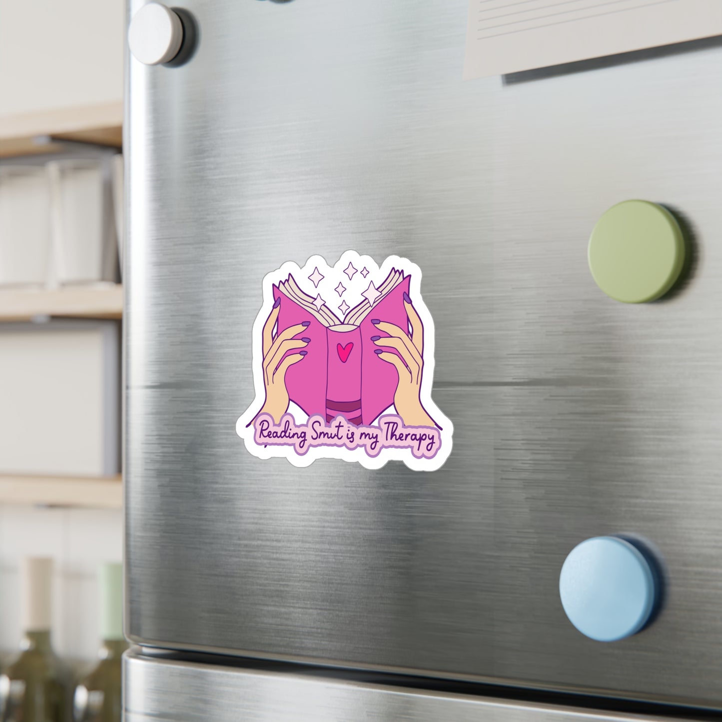 Reading Smut Is My Therapy Kiss-Cut Vinyl Decals
