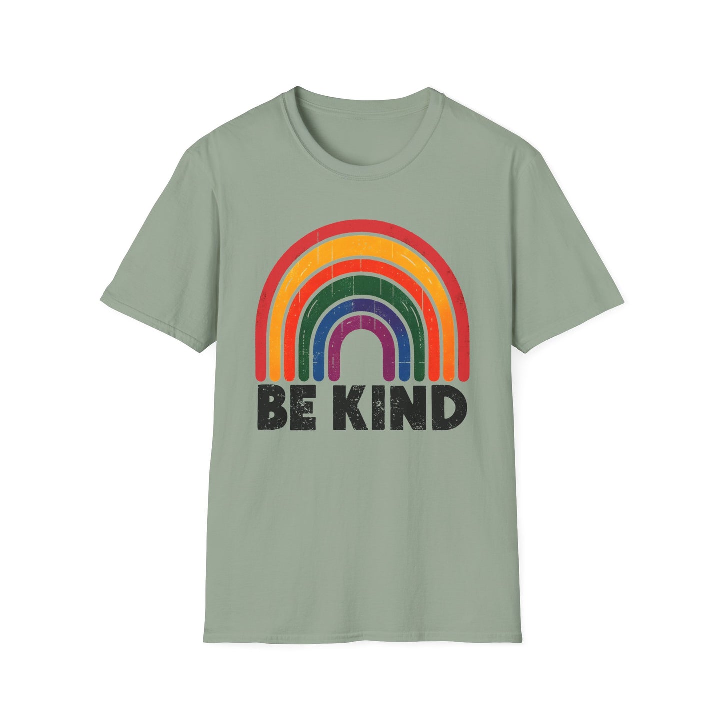 Be Kind Rainbow Softstyle T-Shirt