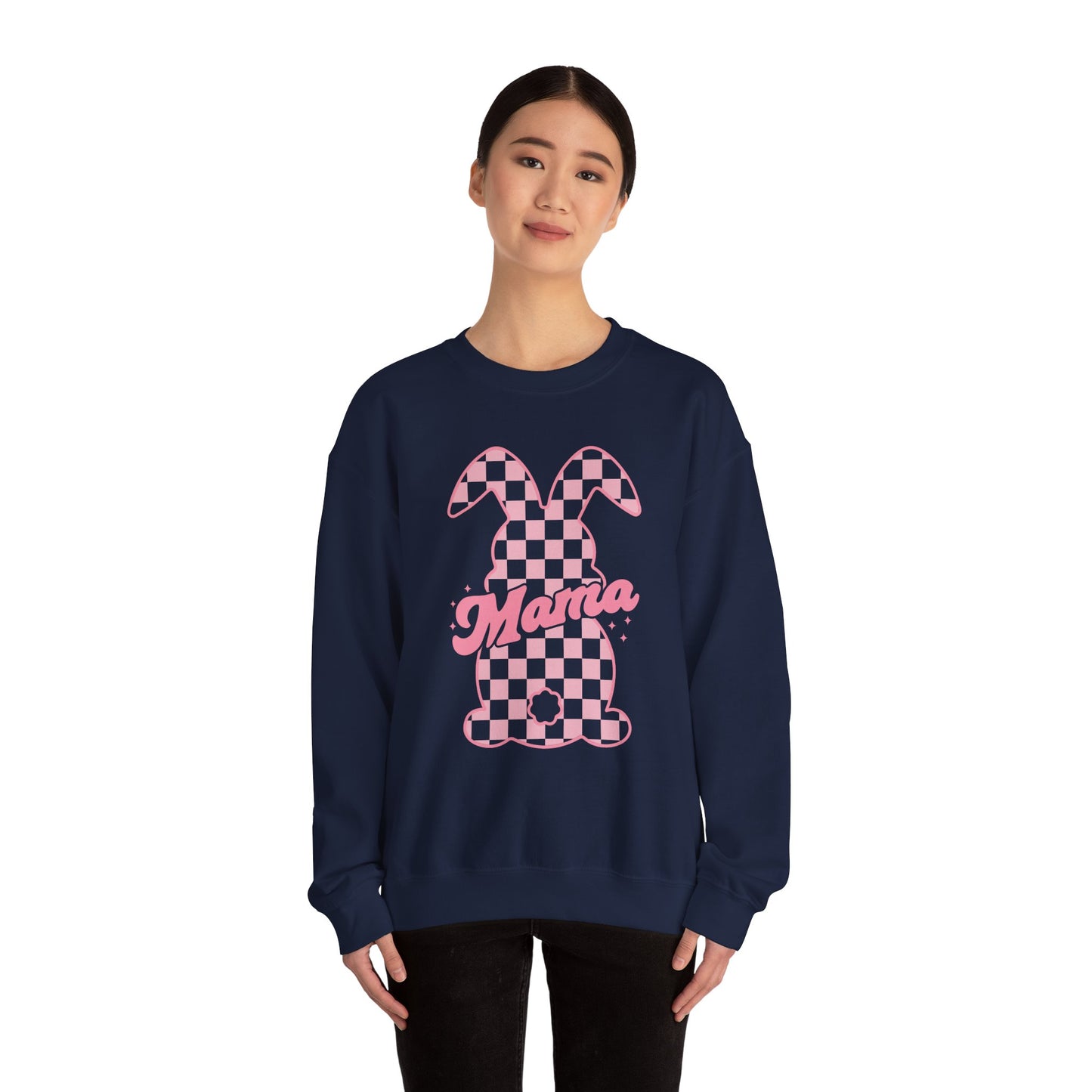 Pink Bunny Mama Heavy Blend™ Crewneck Sweatshirt