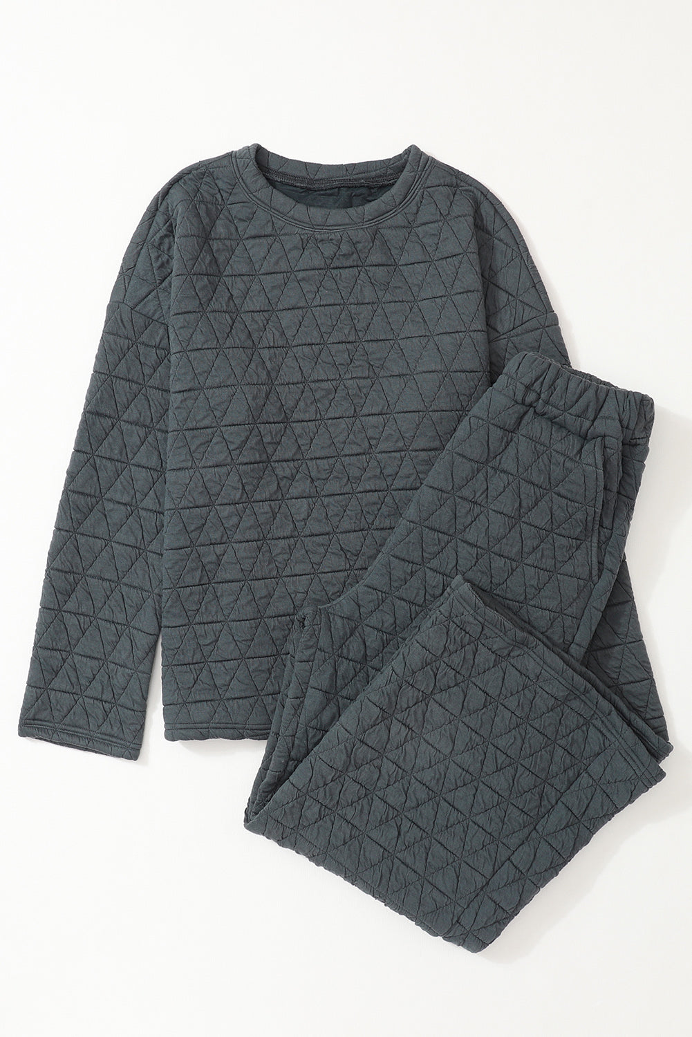 Chestnut Casual Crinkle Quilted Pullover Top