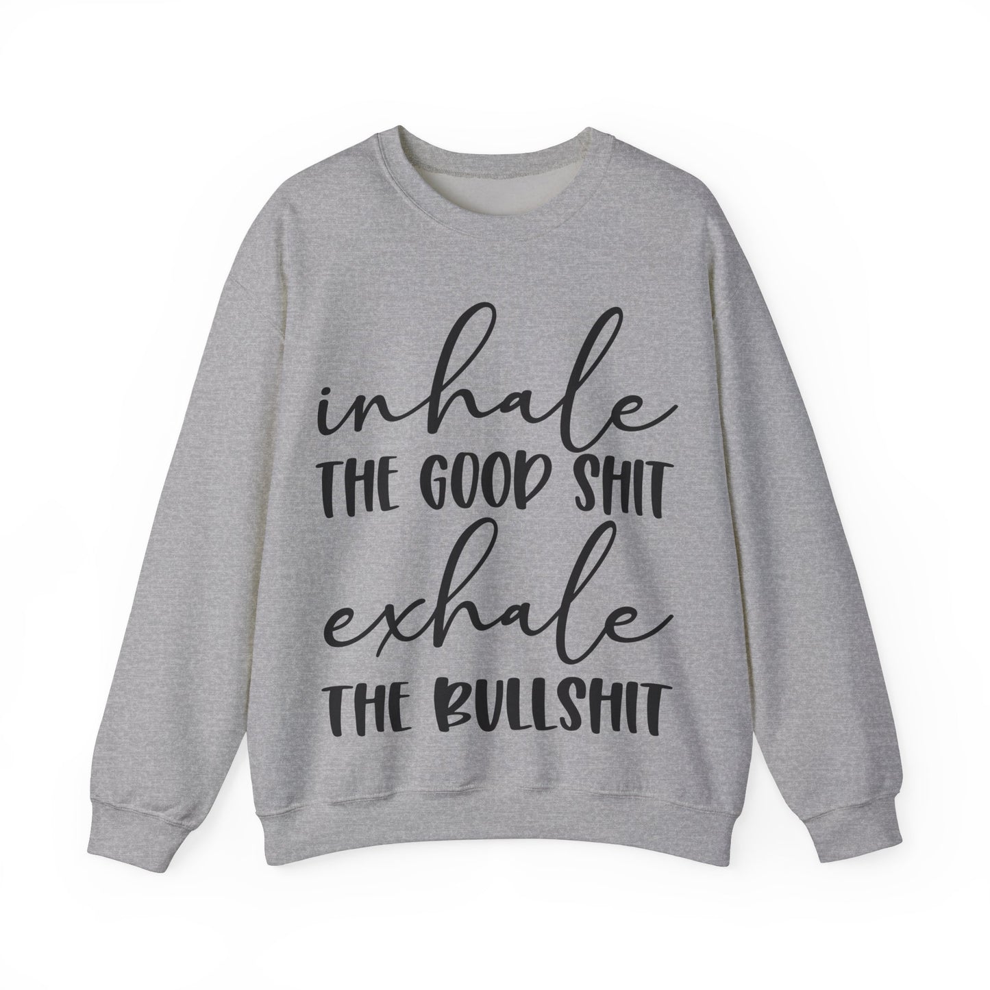 Inhale Exhale Heavy Blend™ Crewneck Sweatshirt