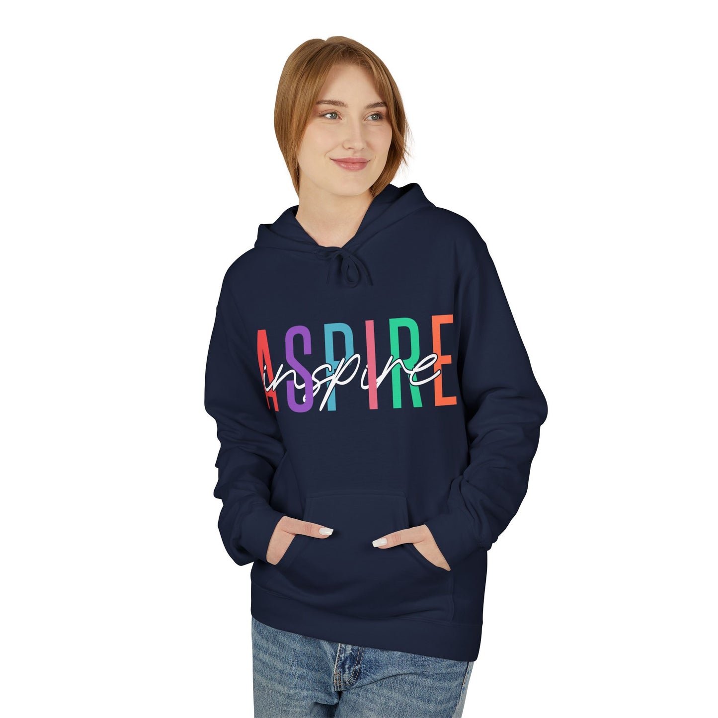Aspire Inspire Midweight Softstyle Fleece Hoodie