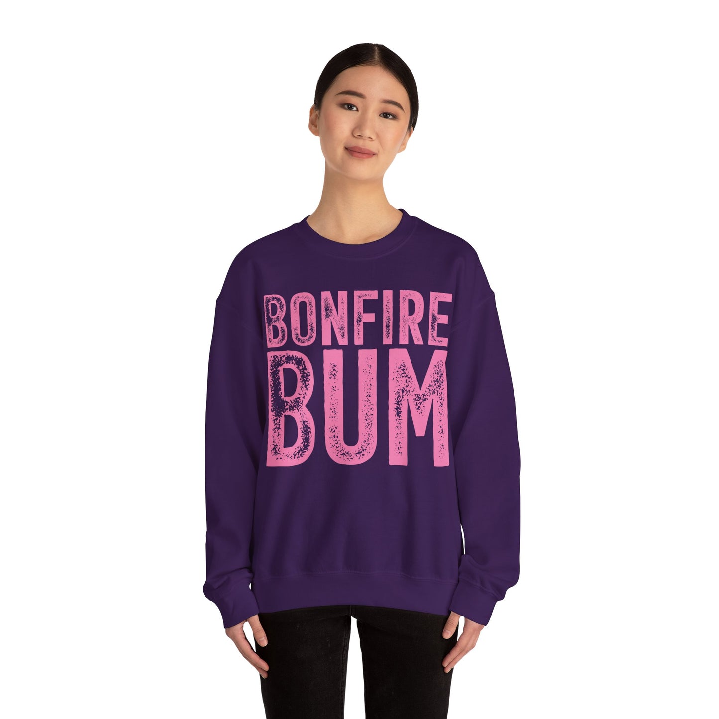 Pink Bonfire Bum Heavy Blend™ Crewneck Sweatshirt