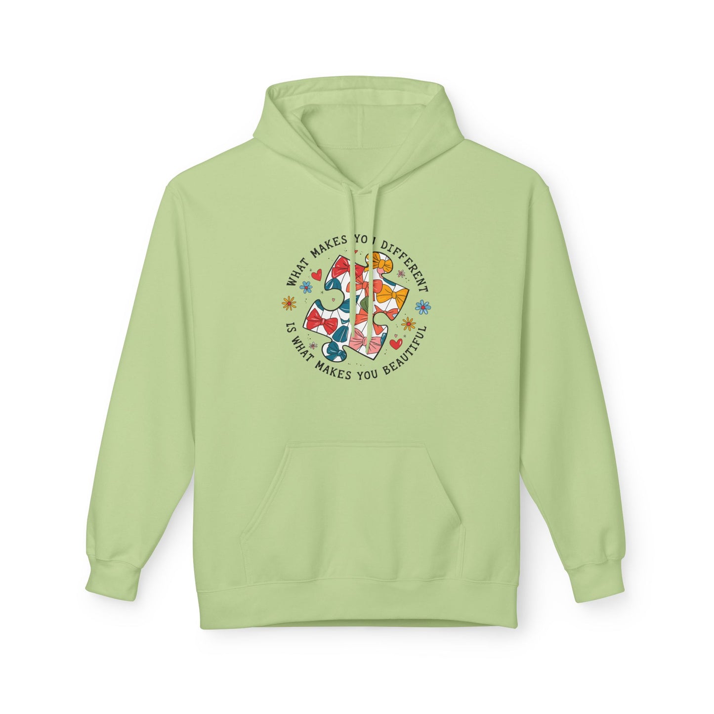 Retro Autism Coquette Midweight Softstyle Fleece Hoodie