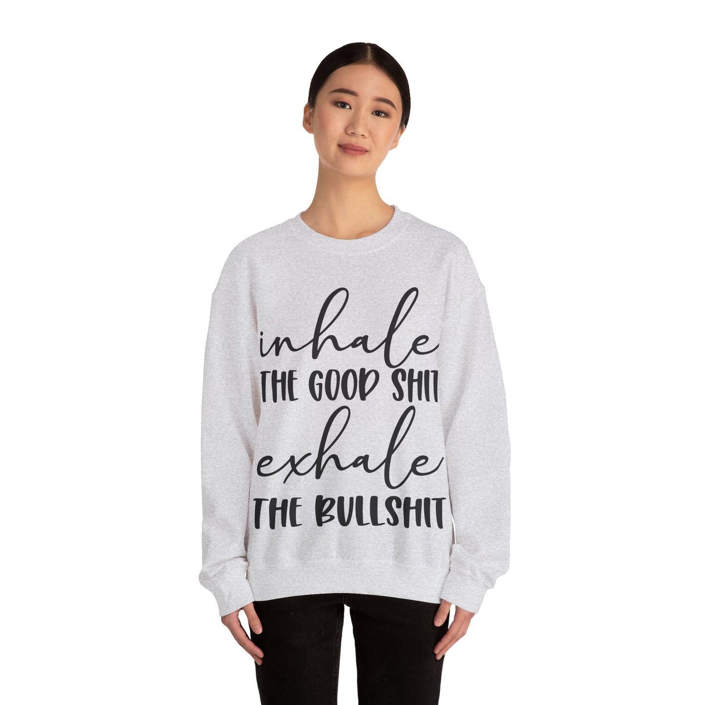 Inhale Exhale Heavy Blend™ Crewneck Sweatshirt