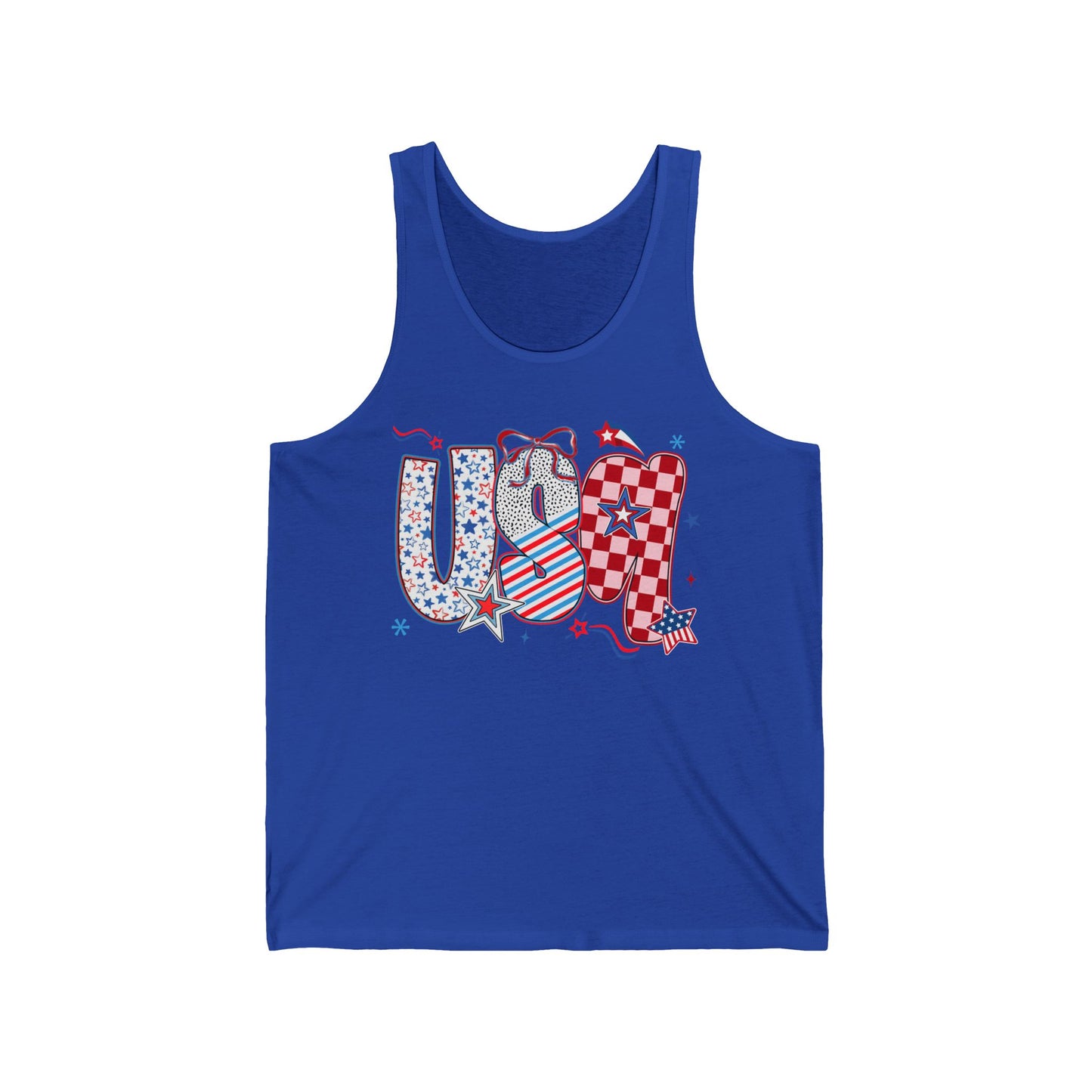 USA Doodle Jersey Tank