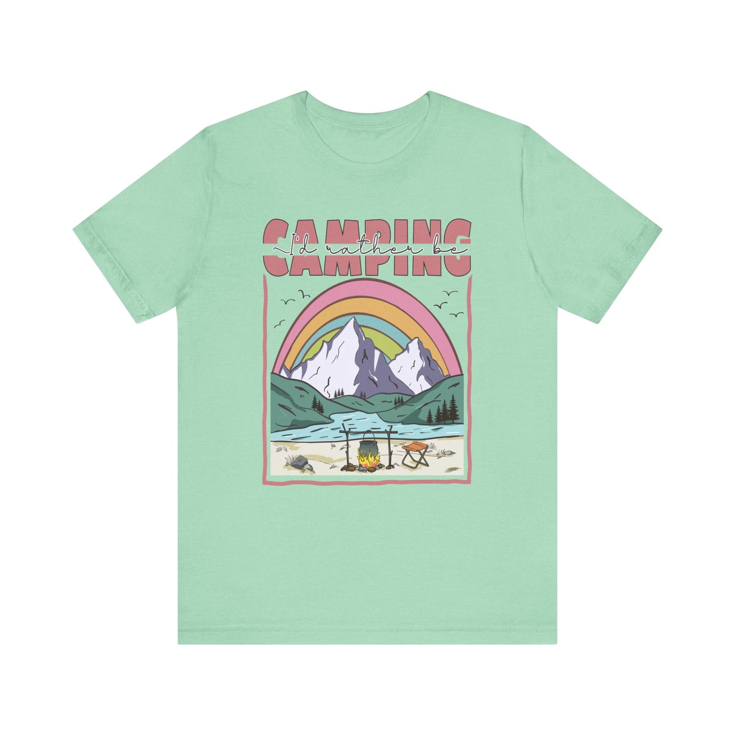 I’d Rather Be Camping Jersey Short Sleeve Tee