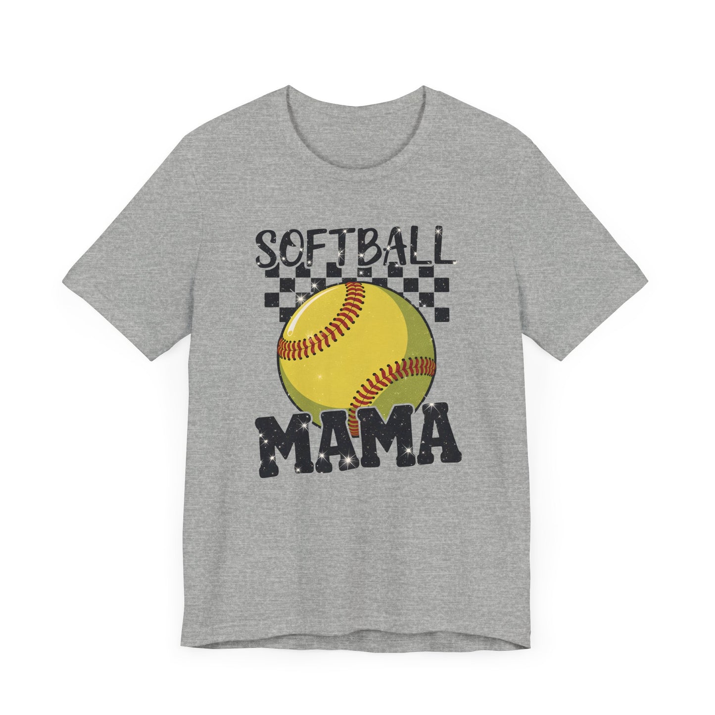 Sparkle Softball Mama Jersey Short Sleeve Tee