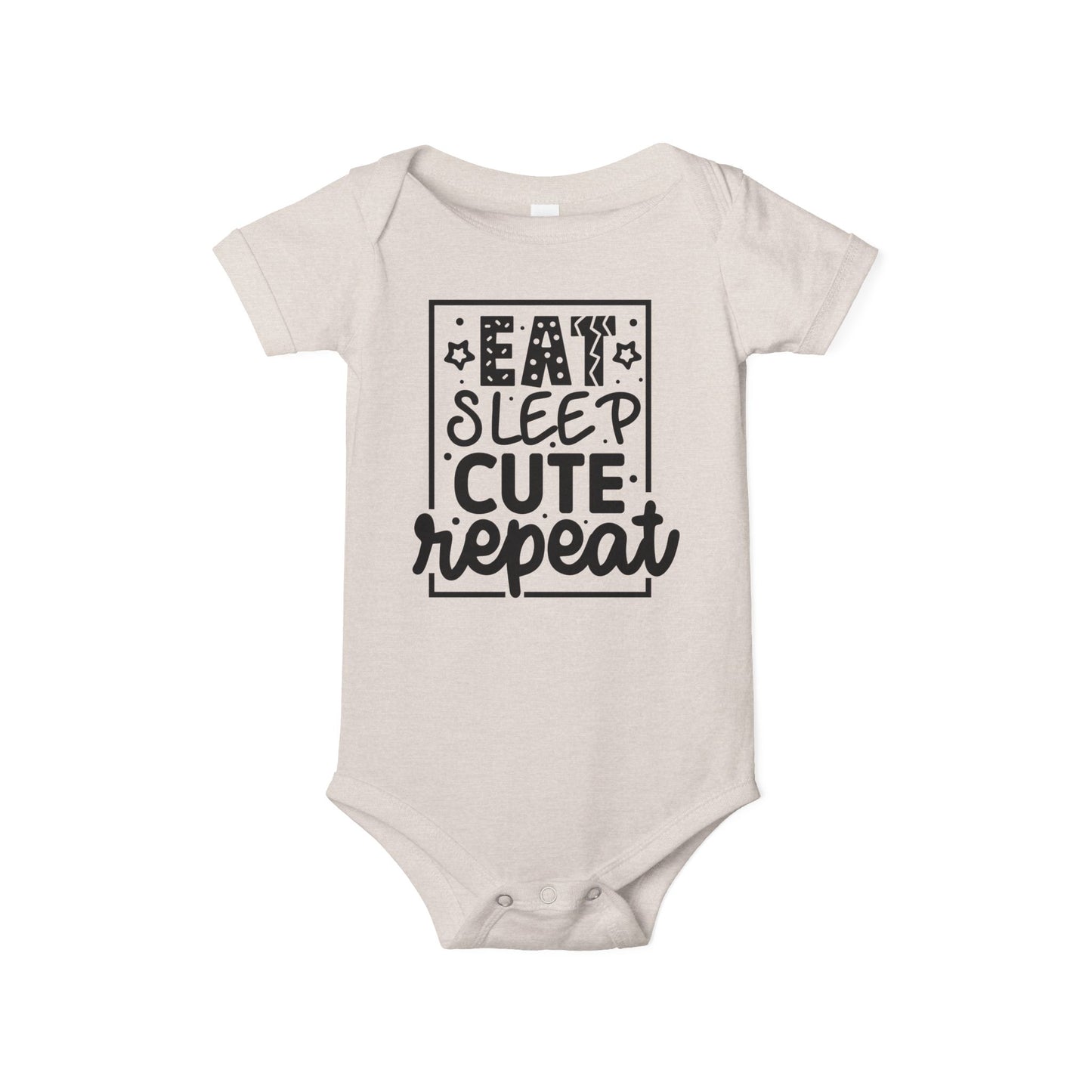 Eat Sleep Cute Repeat Infant Jersey One Piece