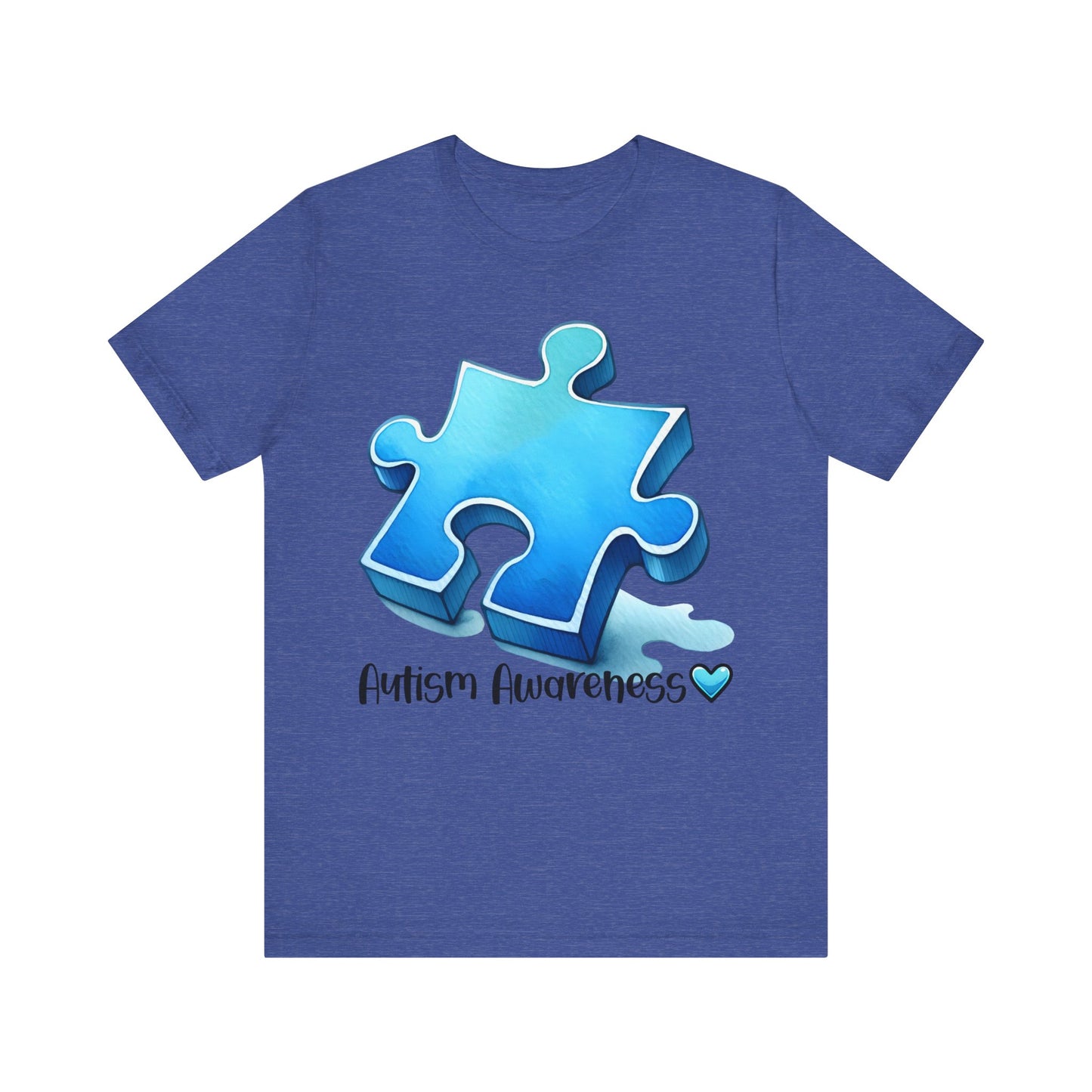 Puzzle Autism Awareness Jersey Short Sleeve Tee