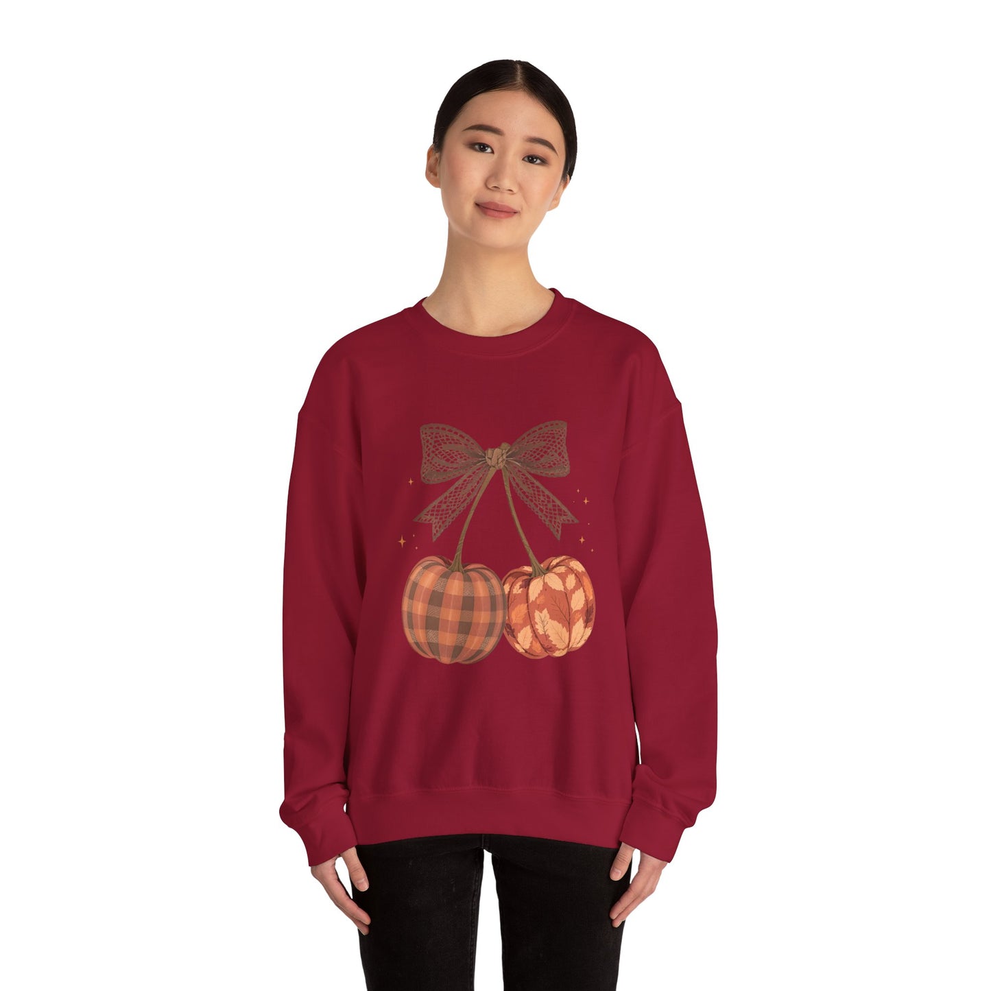 Preppy Cherry Pumpkins Heavy Blend™ Crewneck Sweatshirt