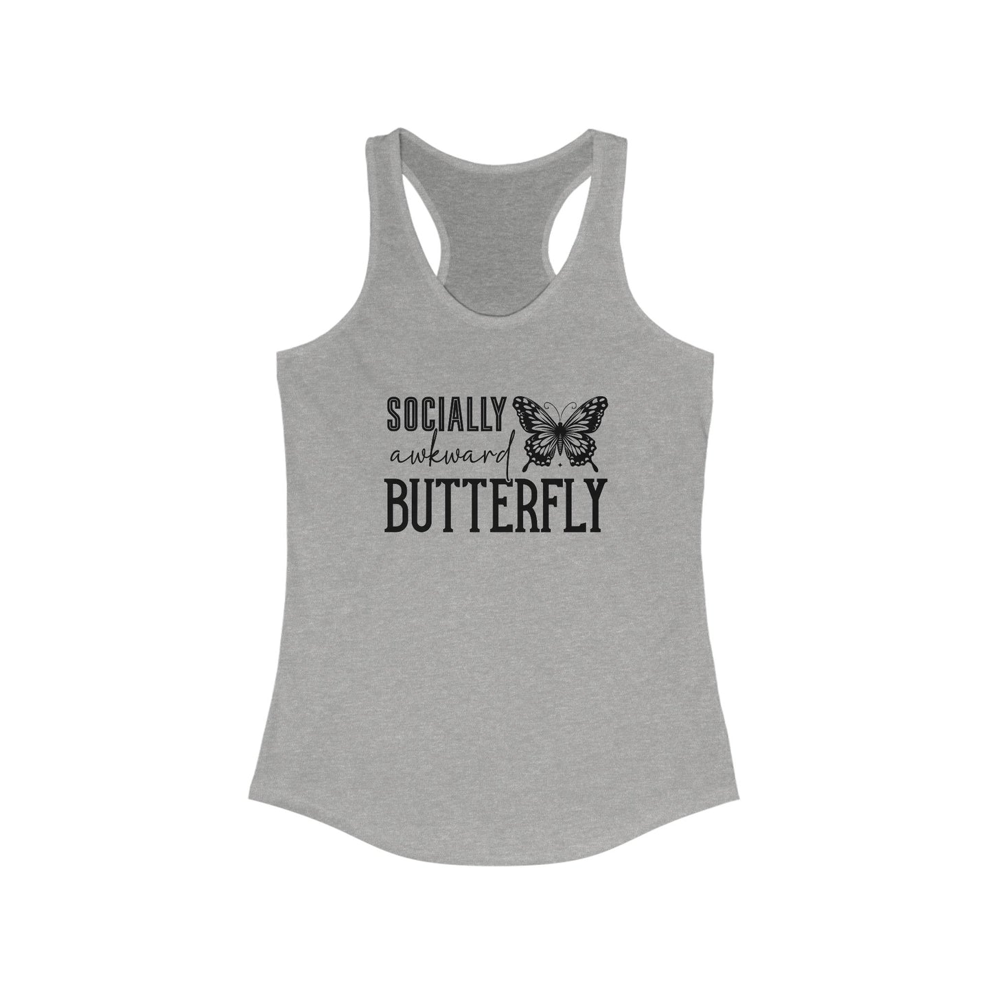 Socially Awkward Butterfly Women's Ideal Racerback Tank