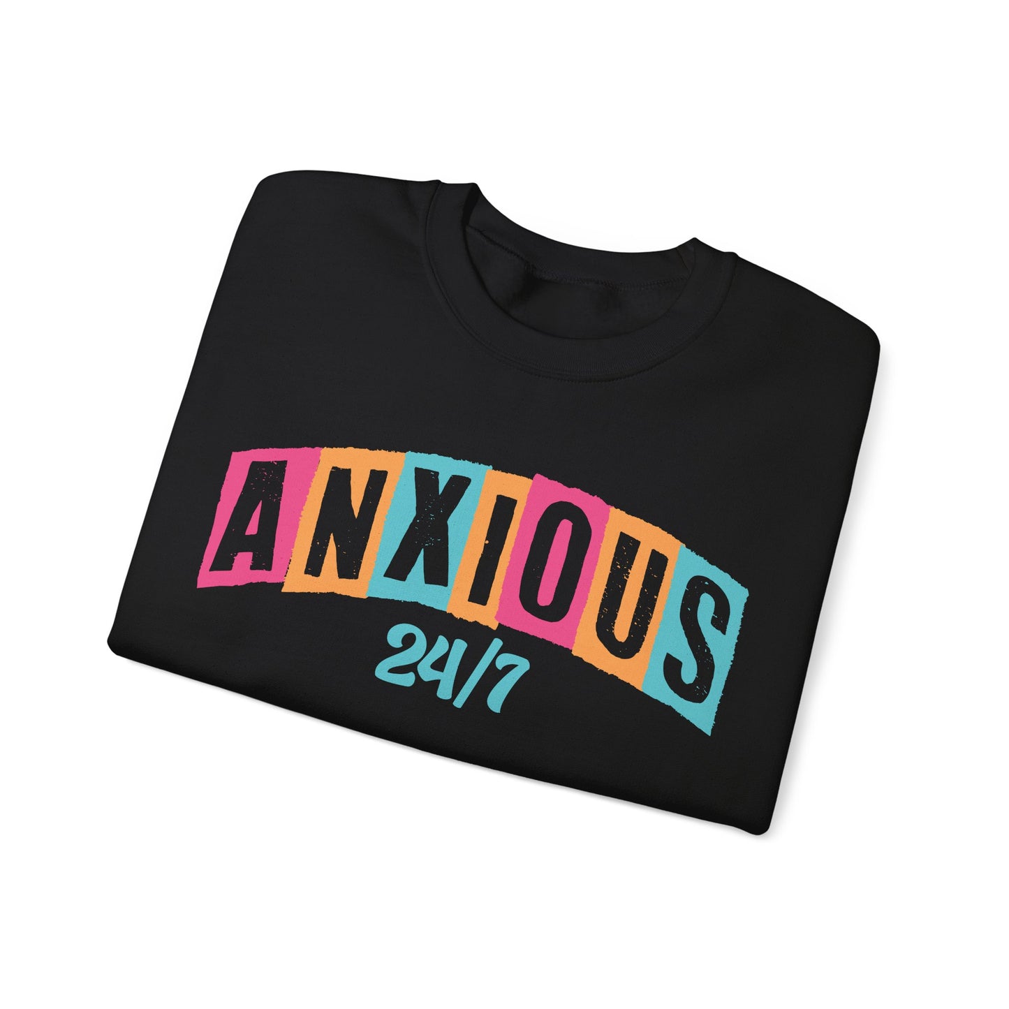 Anxious 24/7 Heavy Blend™ Crewneck Sweatshirt