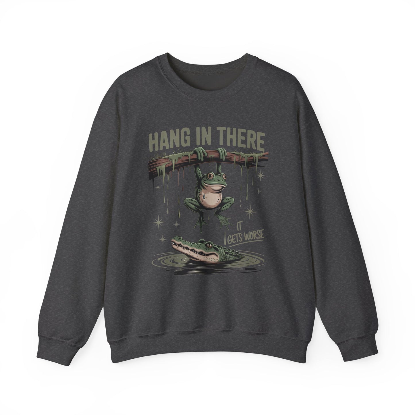 Hang In There Heavy Blend™ Crewneck Sweatshirt