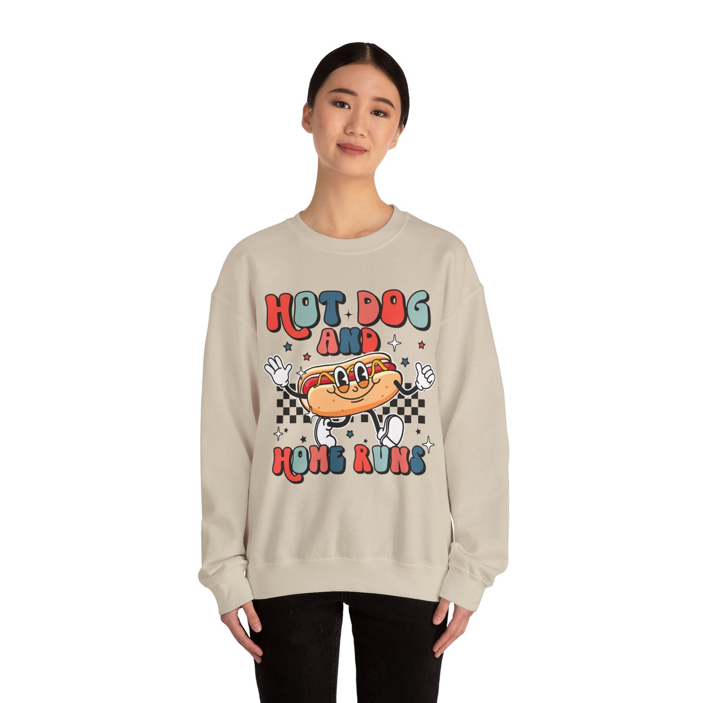 Hot Dogs and Home Runs Heavy Blend™ Crewneck Sweatshirt