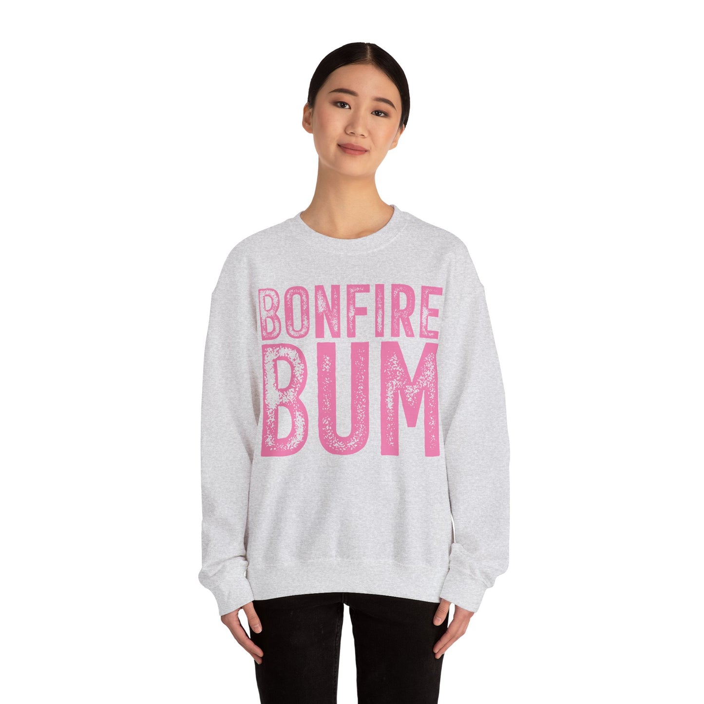 Pink Bonfire Bum Heavy Blend™ Crewneck Sweatshirt
