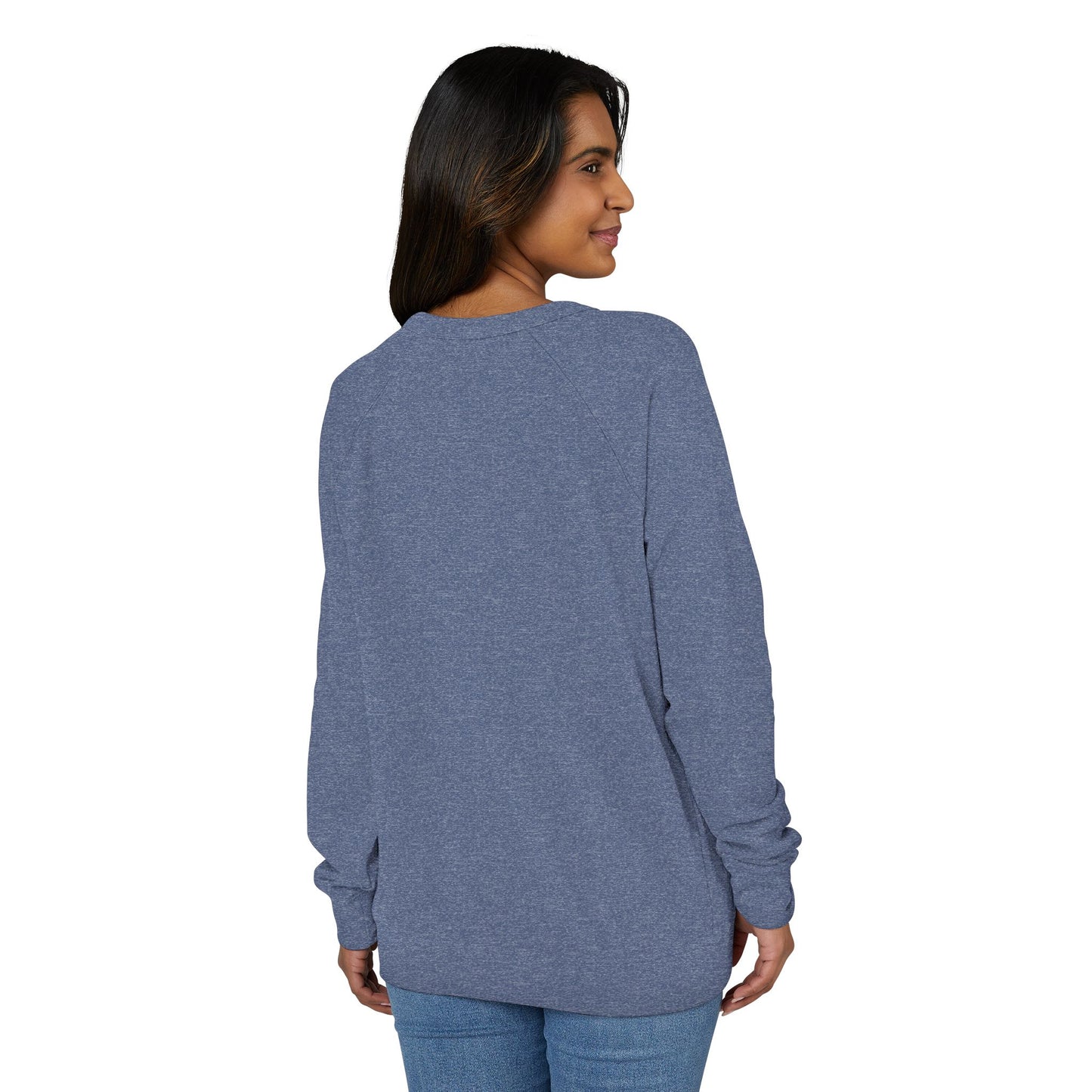 Checkered Ghost French Terry Raglan Crewneck