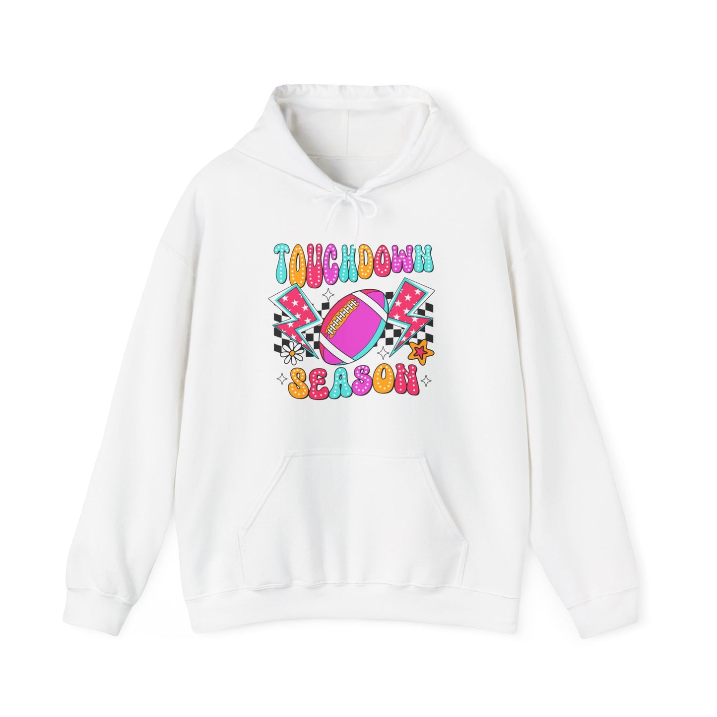 Retro Touchdown Season Heavy Blend™ Hooded Sweatshirt