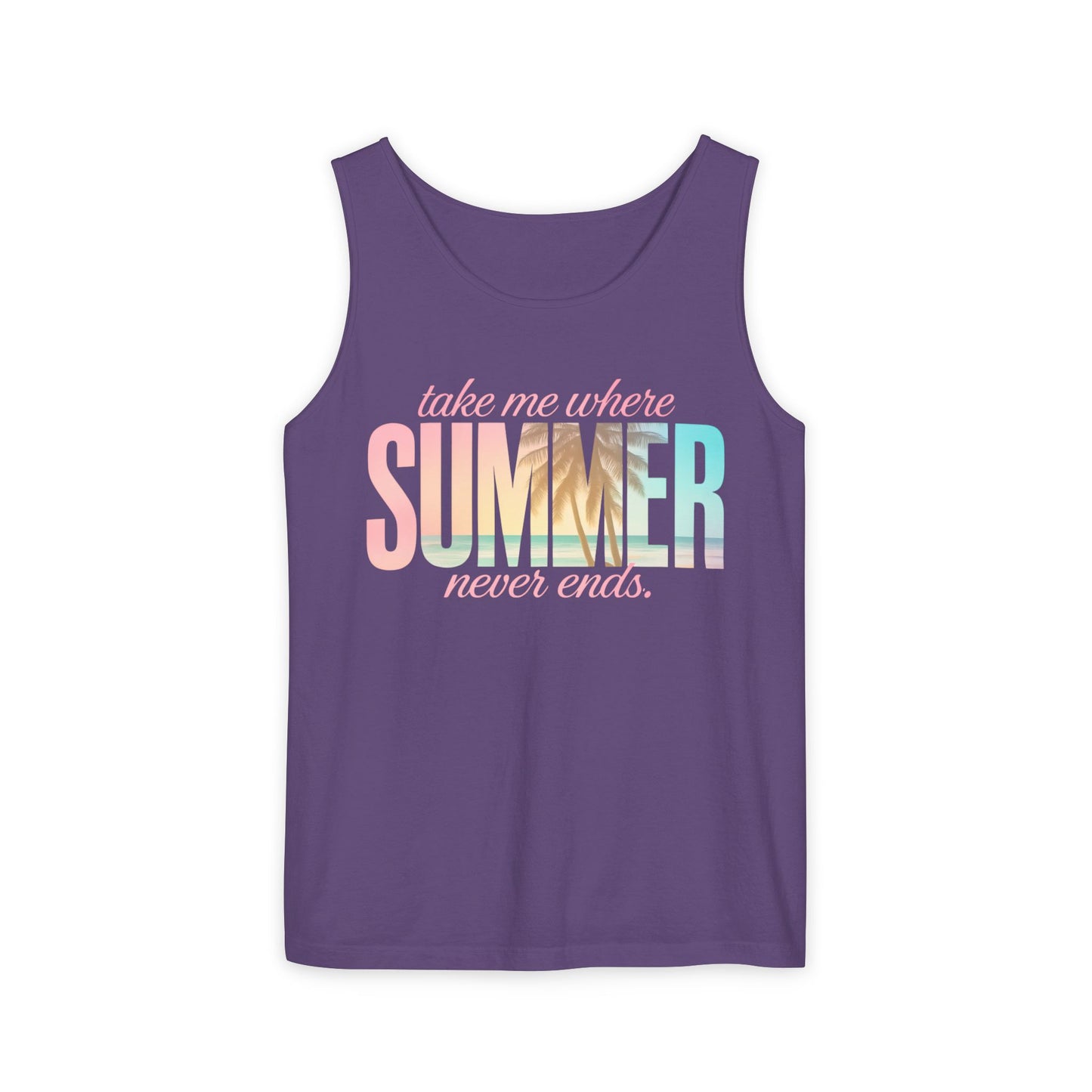 Summer Never Ends Garment-Dyed Tank Top