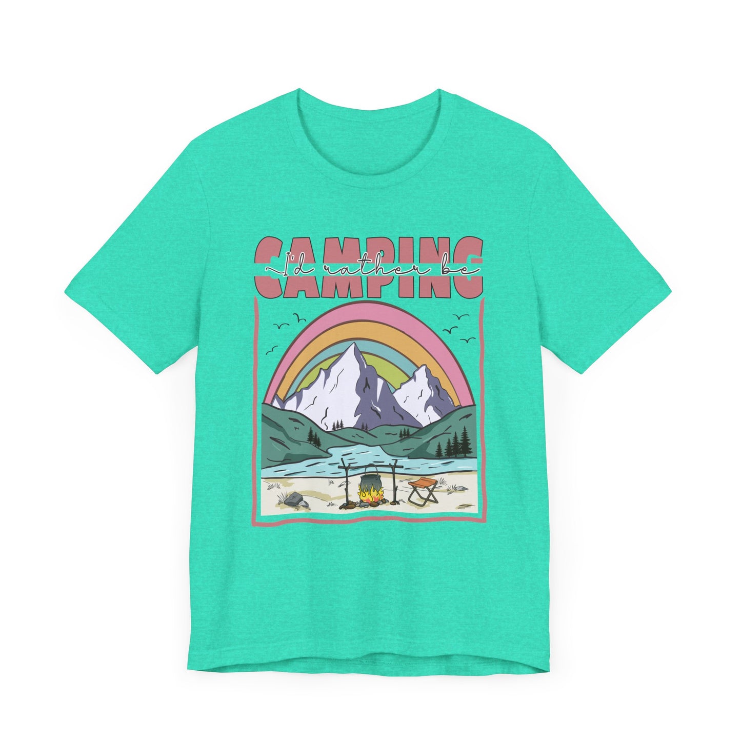 I’d Rather Be Camping Jersey Short Sleeve Tee
