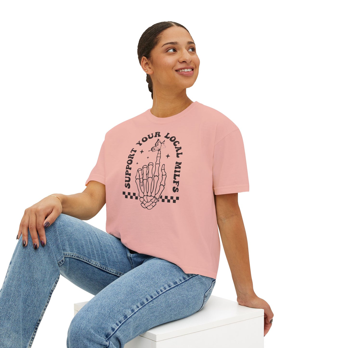 Support Your Local Milfs Women's Boxy Tee