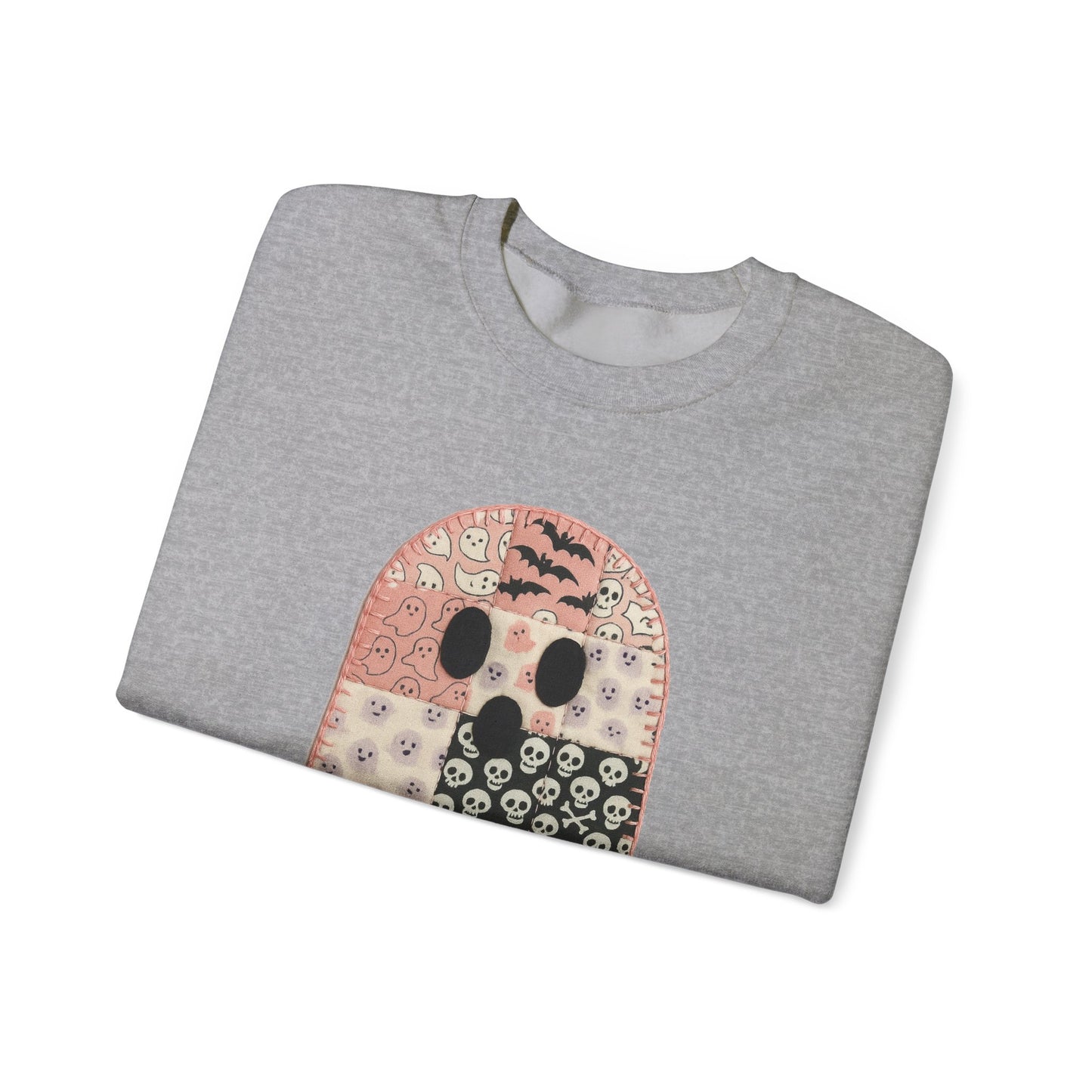 Patchwork Ghost Heavy Blend™ Crewneck Sweatshirt
