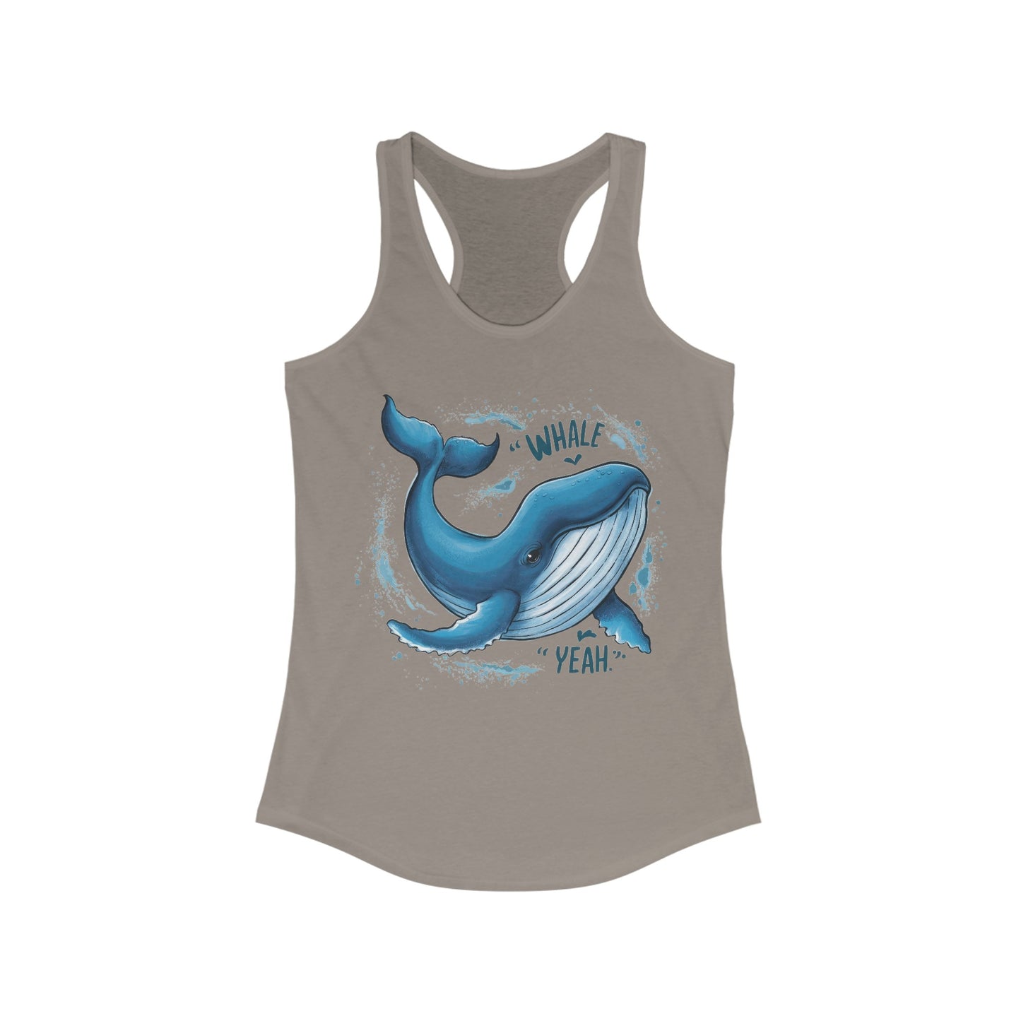 Whale Yeah Women's Ideal Racerback Tank