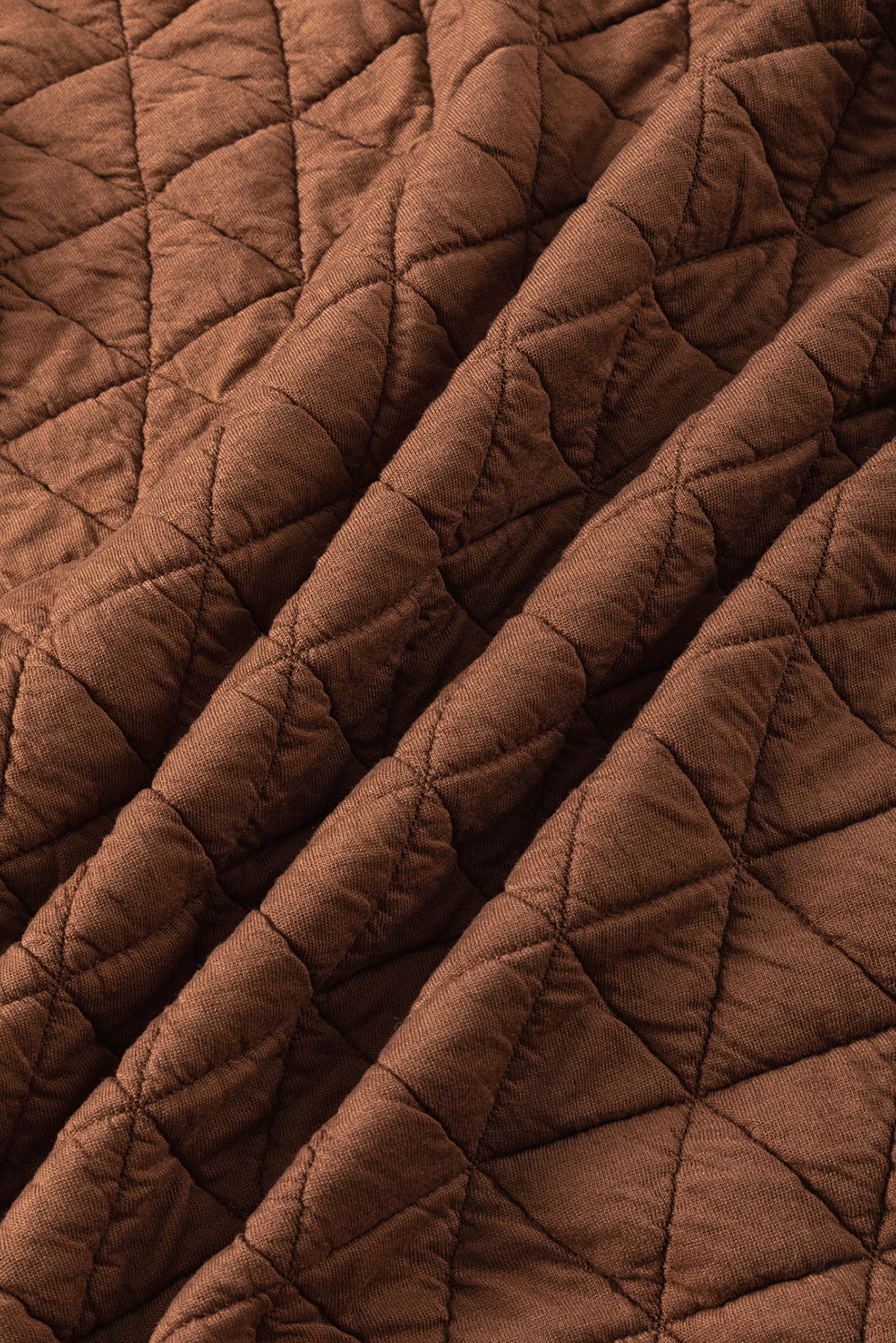 Light Grey Drop Shoulder Quilted Patchwork Kangaroo Pocket Hoodie