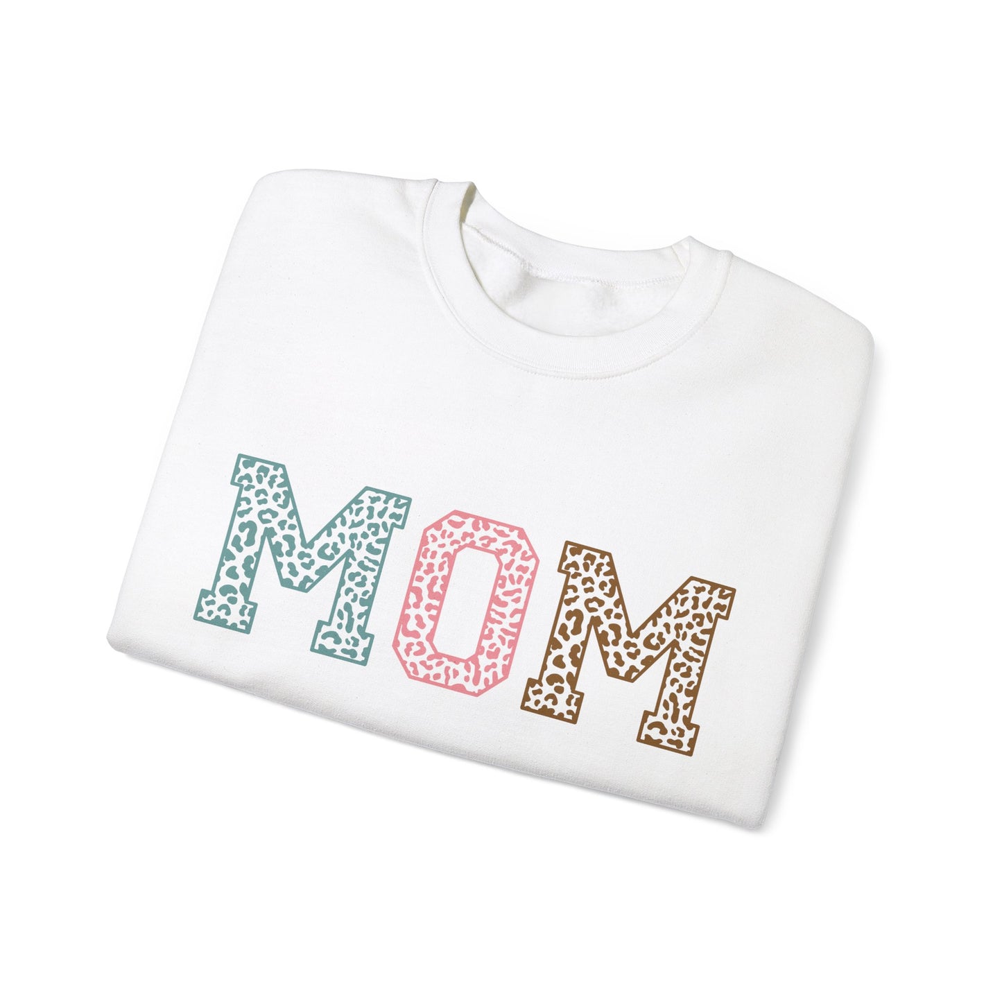 Leopard MOM Heavy Blend™ Crewneck Sweatshirt