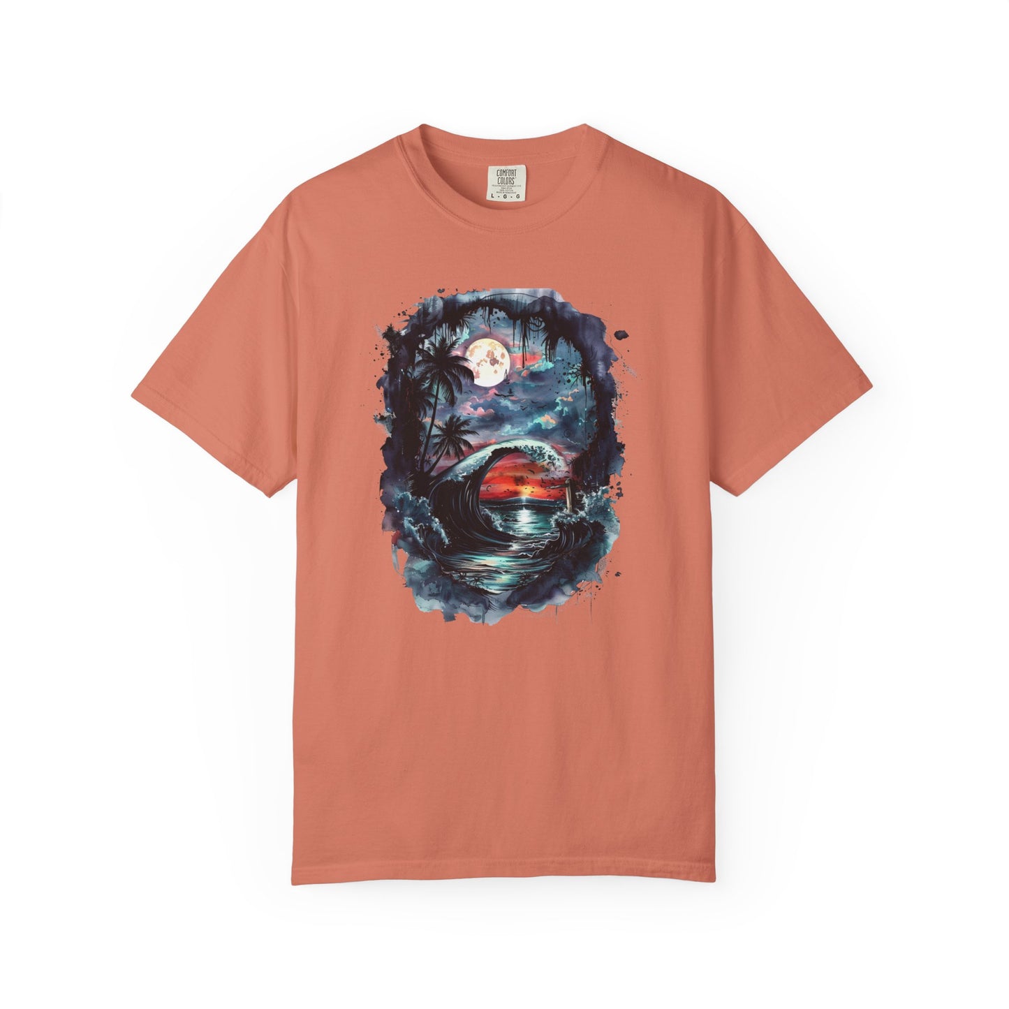 Gothic Summer Wave Garment-Dyed T-shirt