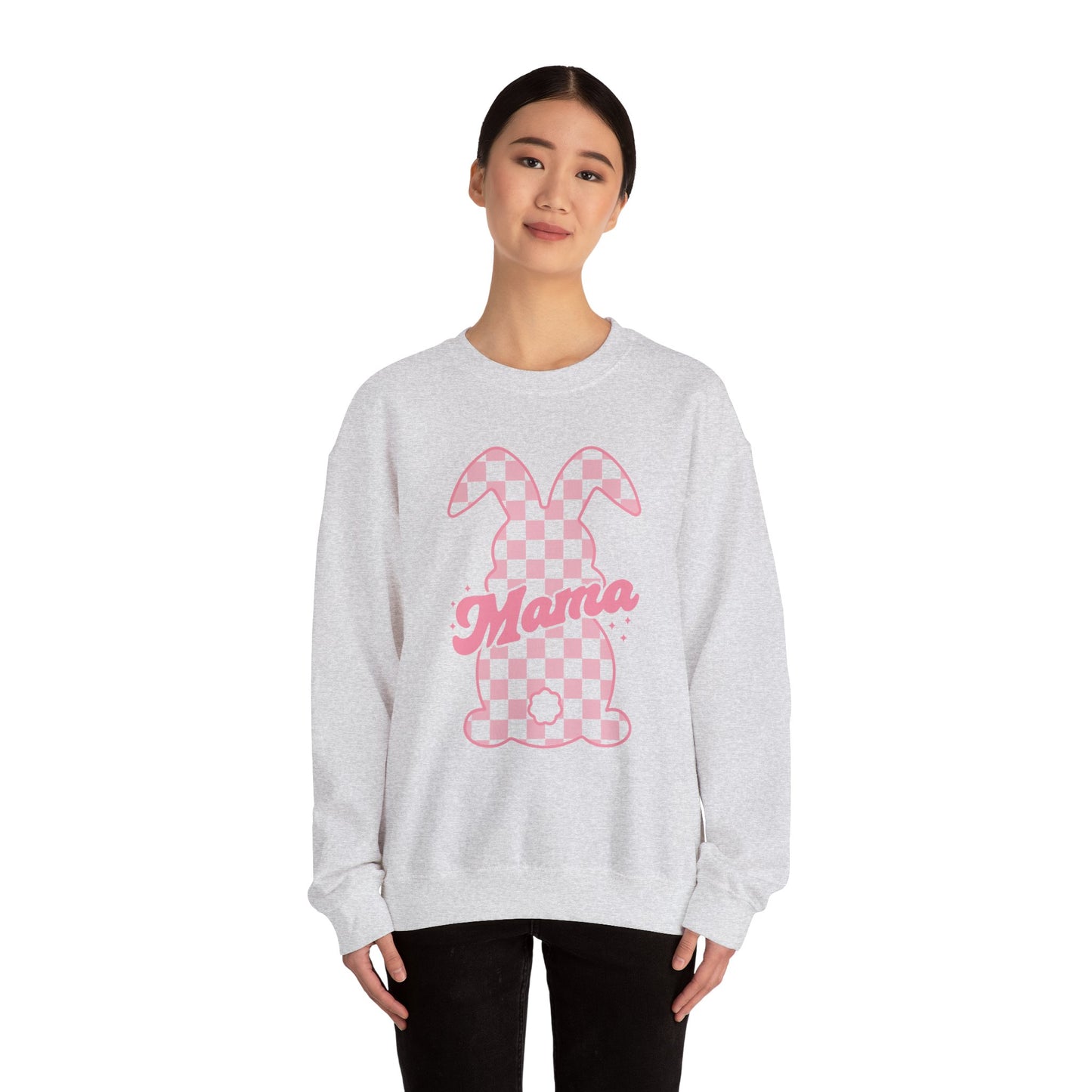 Pink Bunny Mama Heavy Blend™ Crewneck Sweatshirt