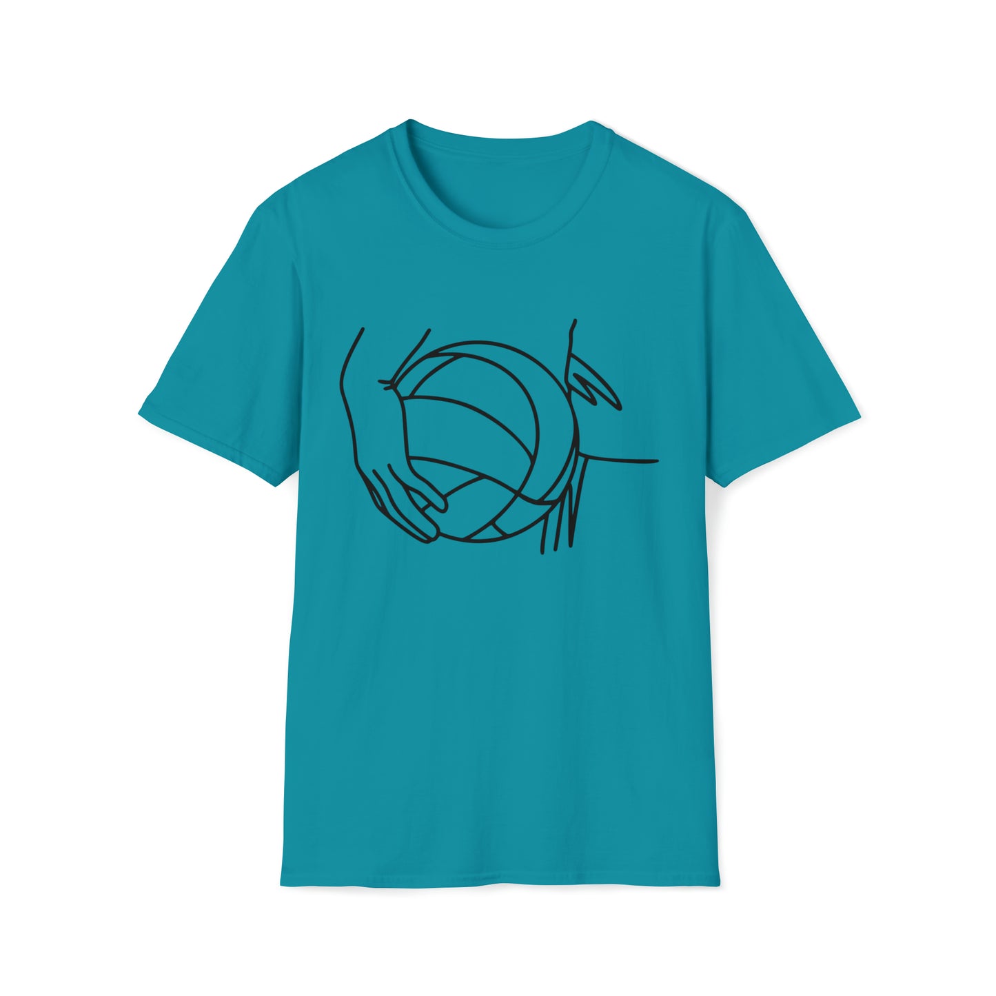 Hand with Volleyball Softstyle T-Shirt