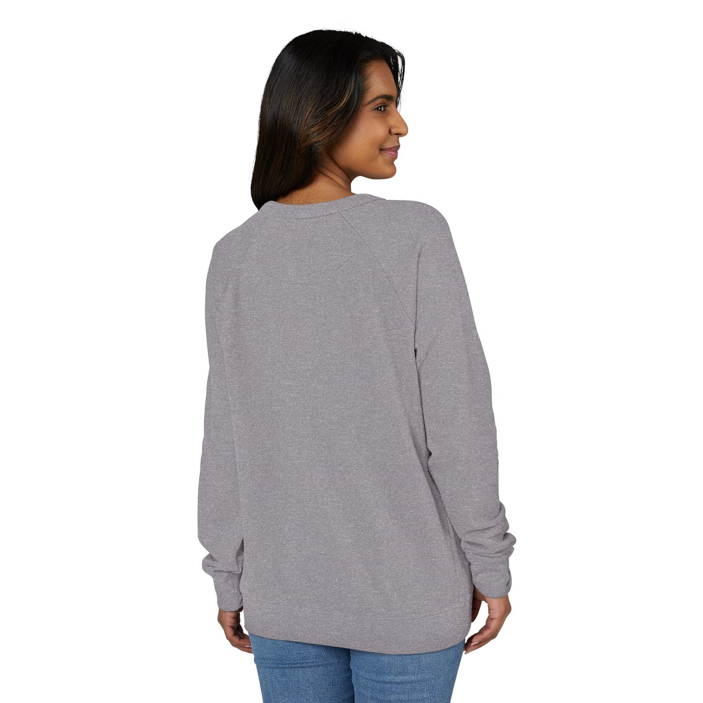 Checkered Ghost French Terry Raglan Crewneck