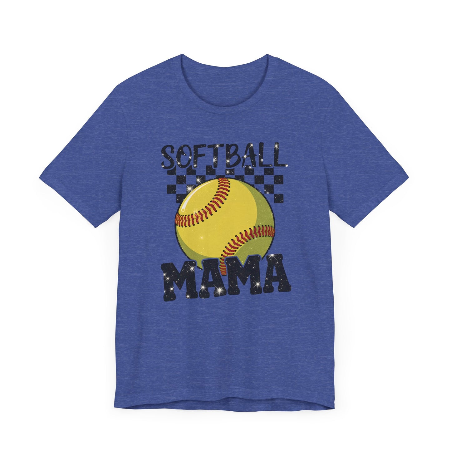 Sparkle Softball Mama Jersey Short Sleeve Tee