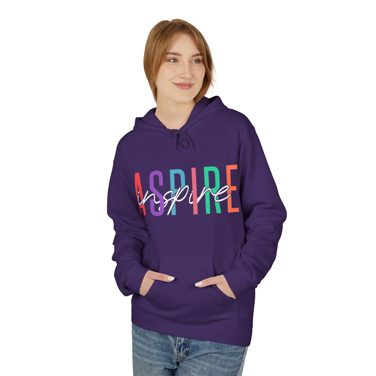 Aspire Inspire Midweight Softstyle Fleece Hoodie
