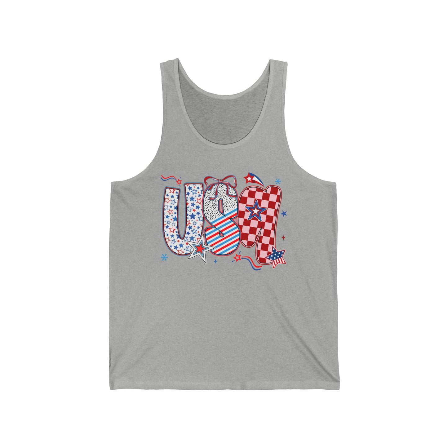 USA Doodle Jersey Tank