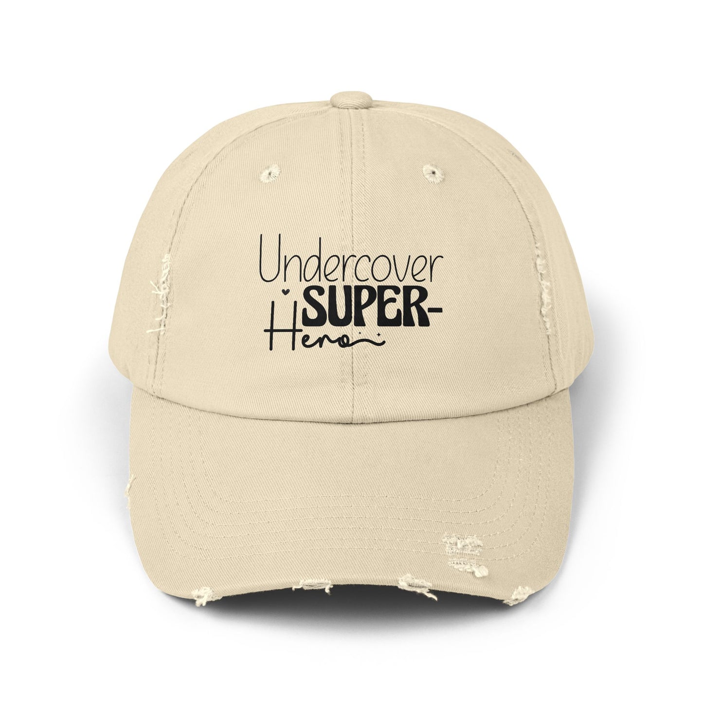 Undercover Super Hero Distressed Cap