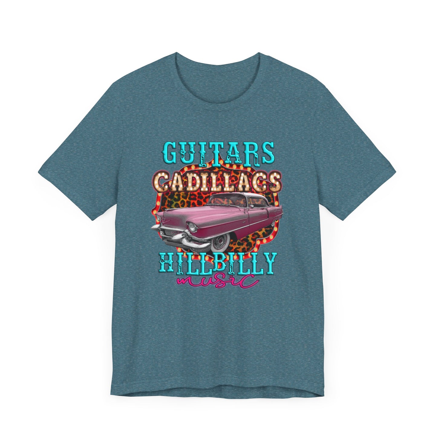 Guitars Cadillacs Hillbilly Music Jersey Short Sleeve Tee
