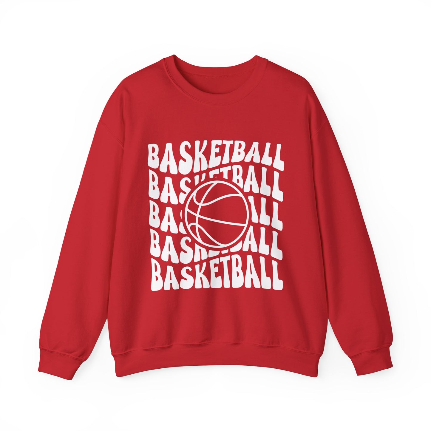 Retro Basketball Heavy Blend™ Crewneck Sweatshirt