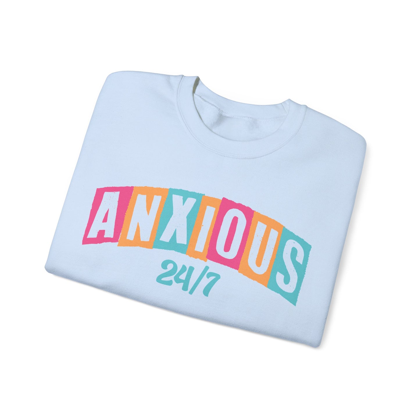 Anxious 24/7 Heavy Blend™ Crewneck Sweatshirt
