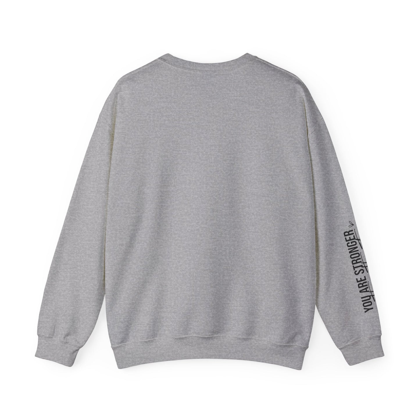 Mama Stronger Than The Storm Sleeve Heavy Blend™ Crewneck Sweatshirt