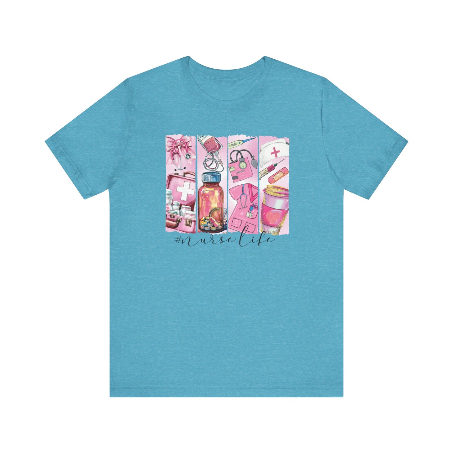 Nurse Life Brushstrokes Jersey Short Sleeve Tee