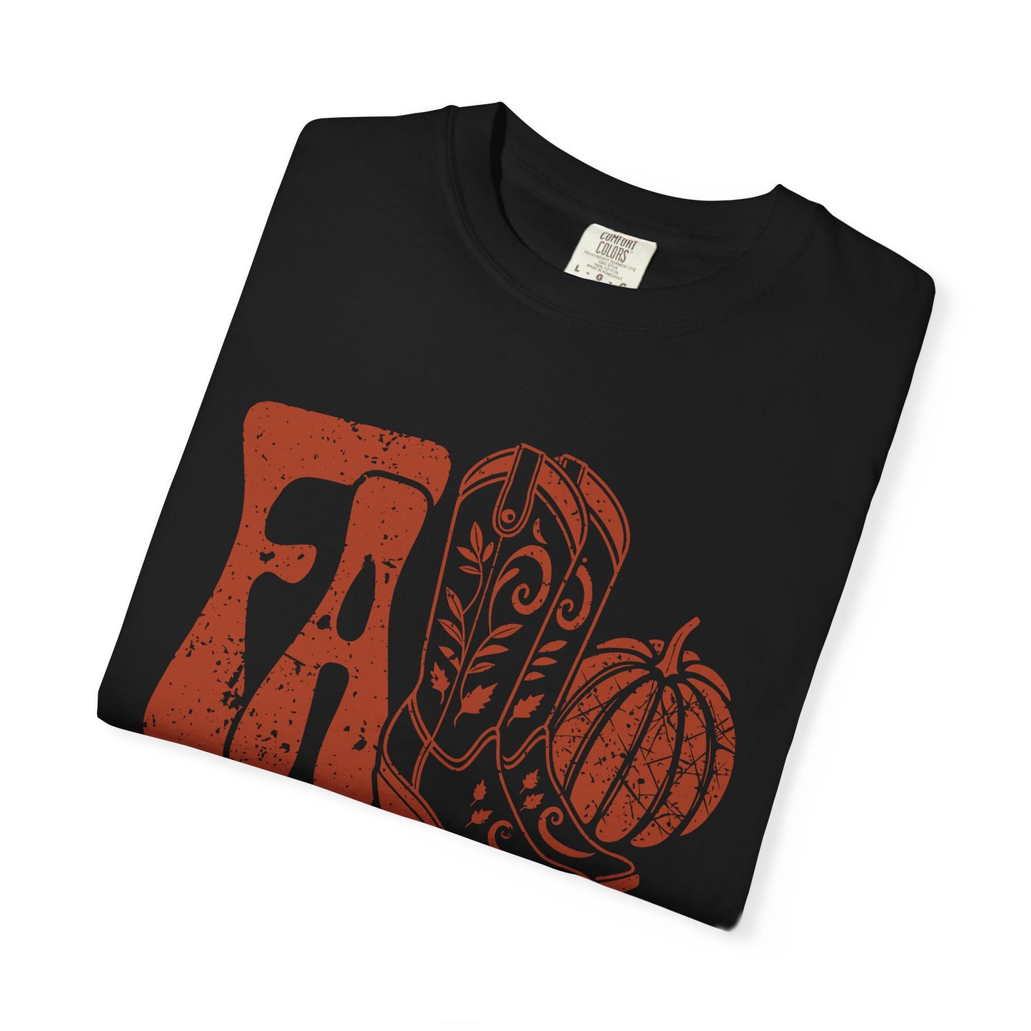 Western Fall Orange Garment-Dyed T-shirt