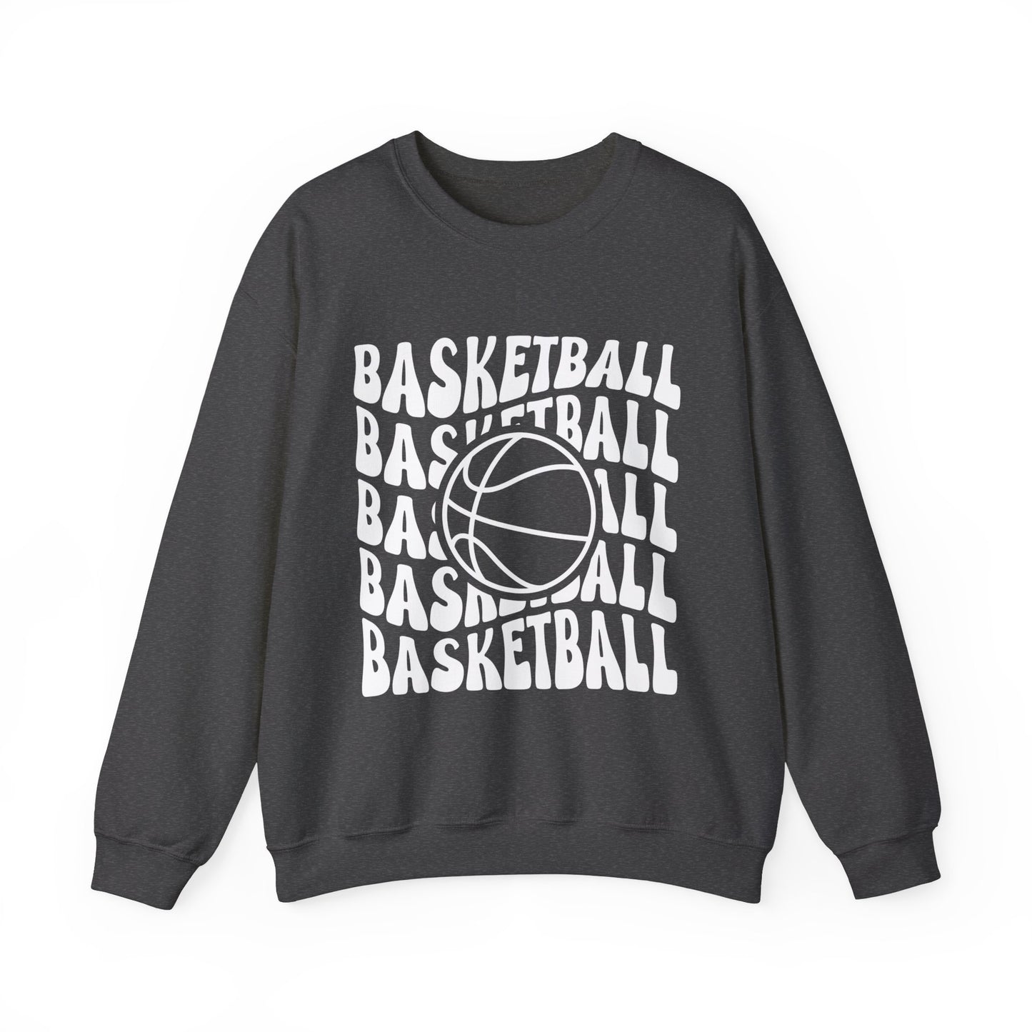 Retro Basketball Heavy Blend™ Crewneck Sweatshirt